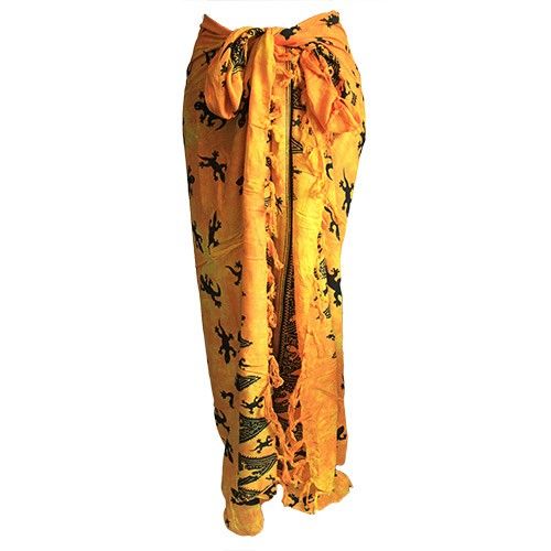 Bali Gecko Sarongs - Yellow - Image 2