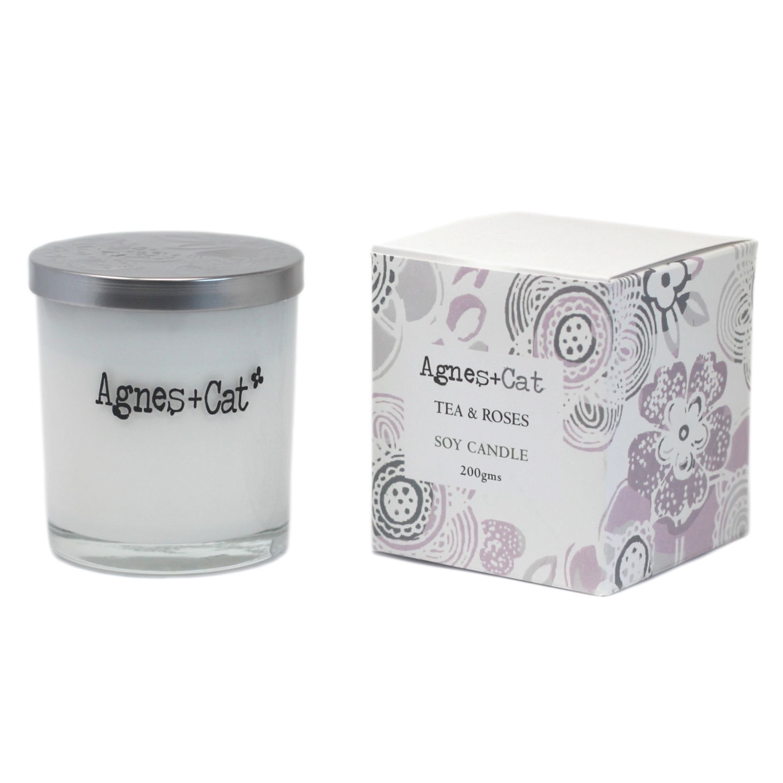 Agnes + Cat Votive Candle - Tea and Roses - Image 4