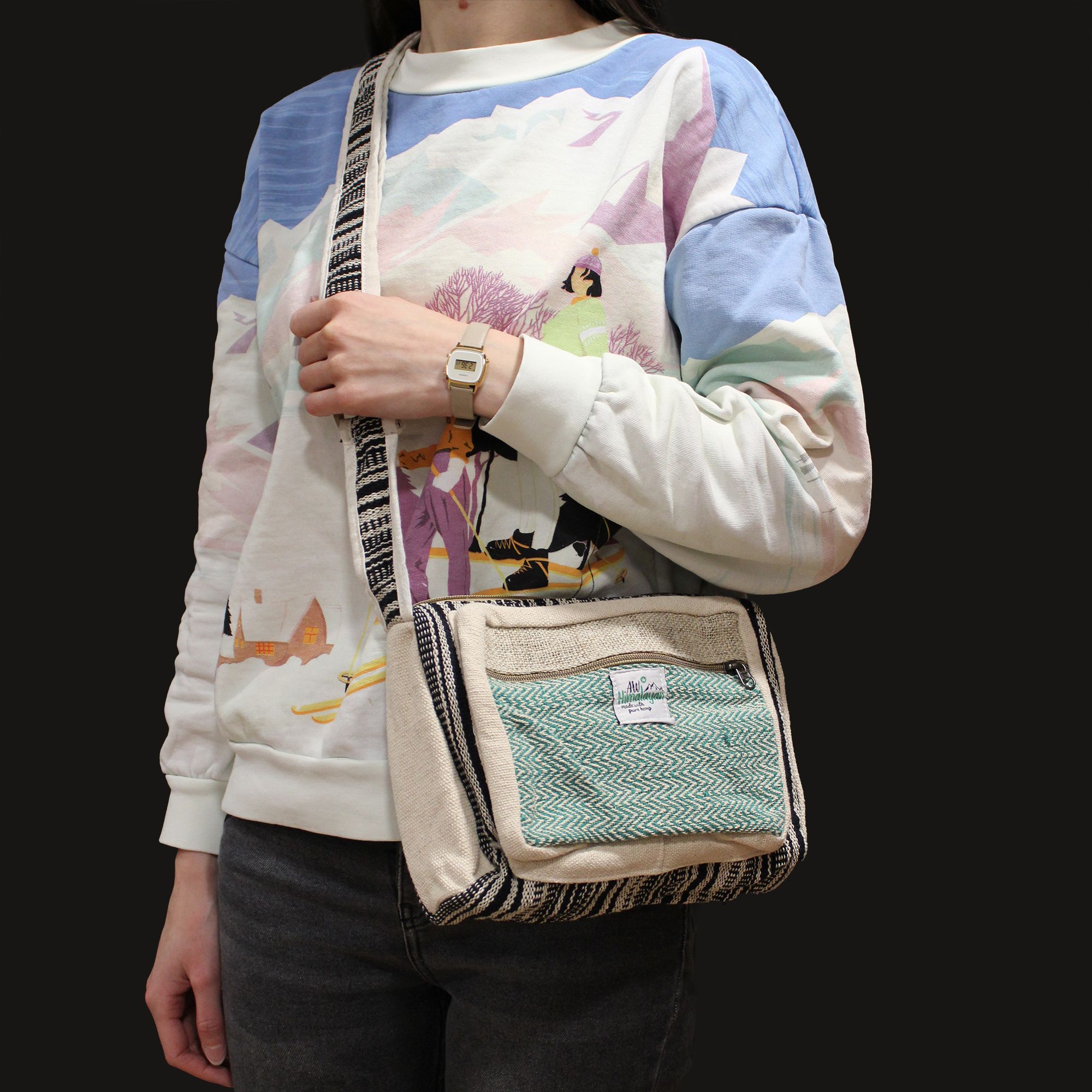 Messenger Bag - Hemp & Cotton - Image 3