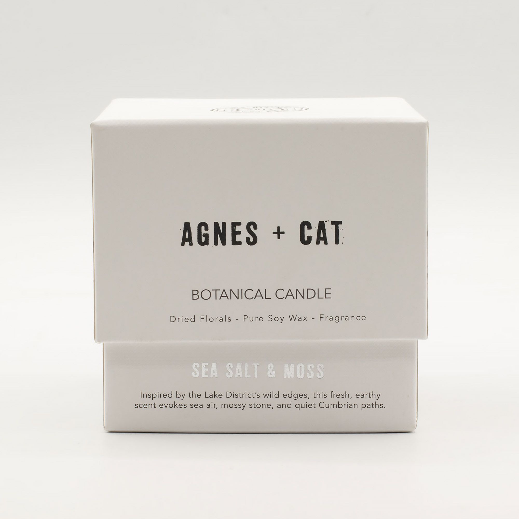 Agnes + Cat Botanical Soy Wax Candle - Seasalt & Moss - Image 10