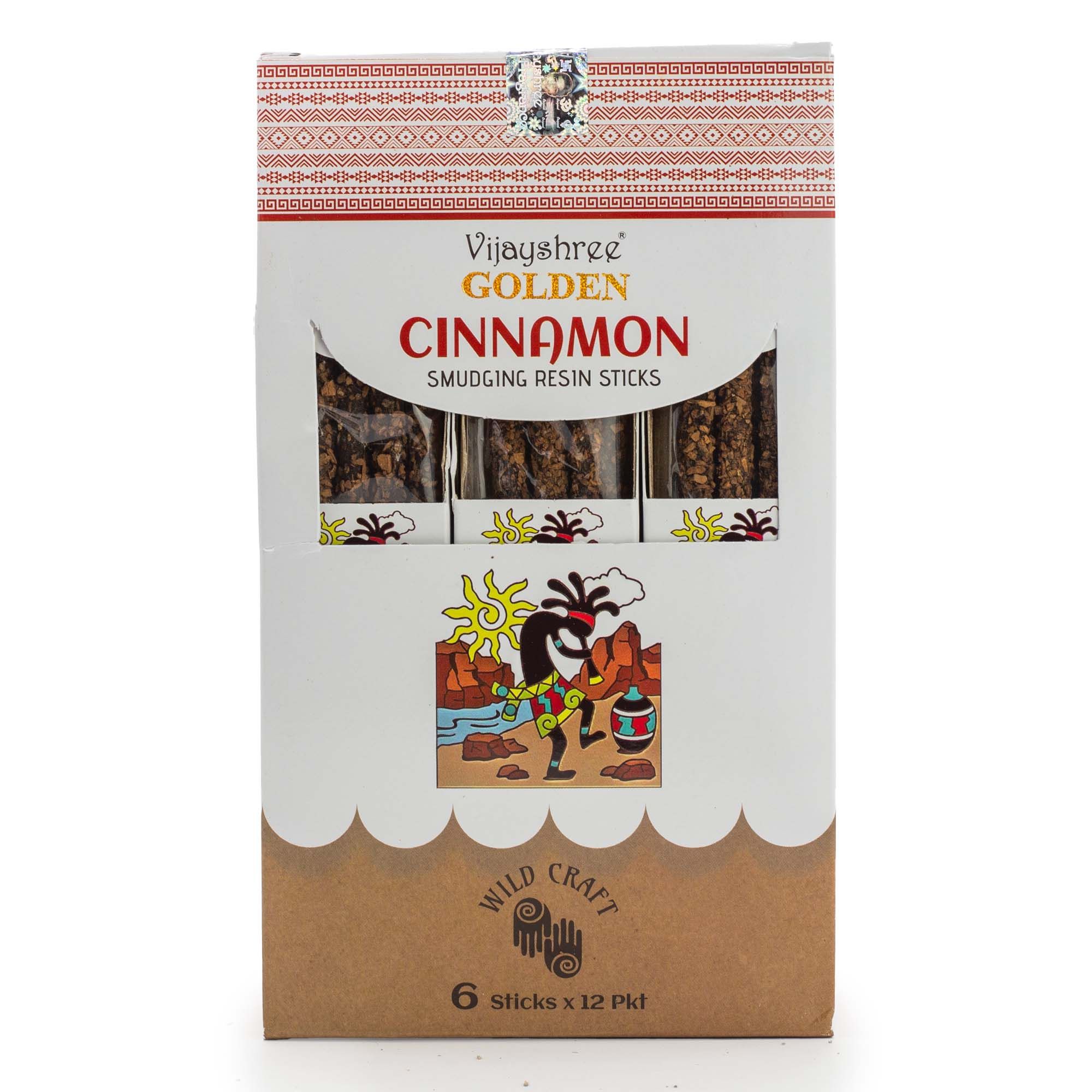 Golden Cinnamon Smudging Resin Sticks - 30g - Image 2