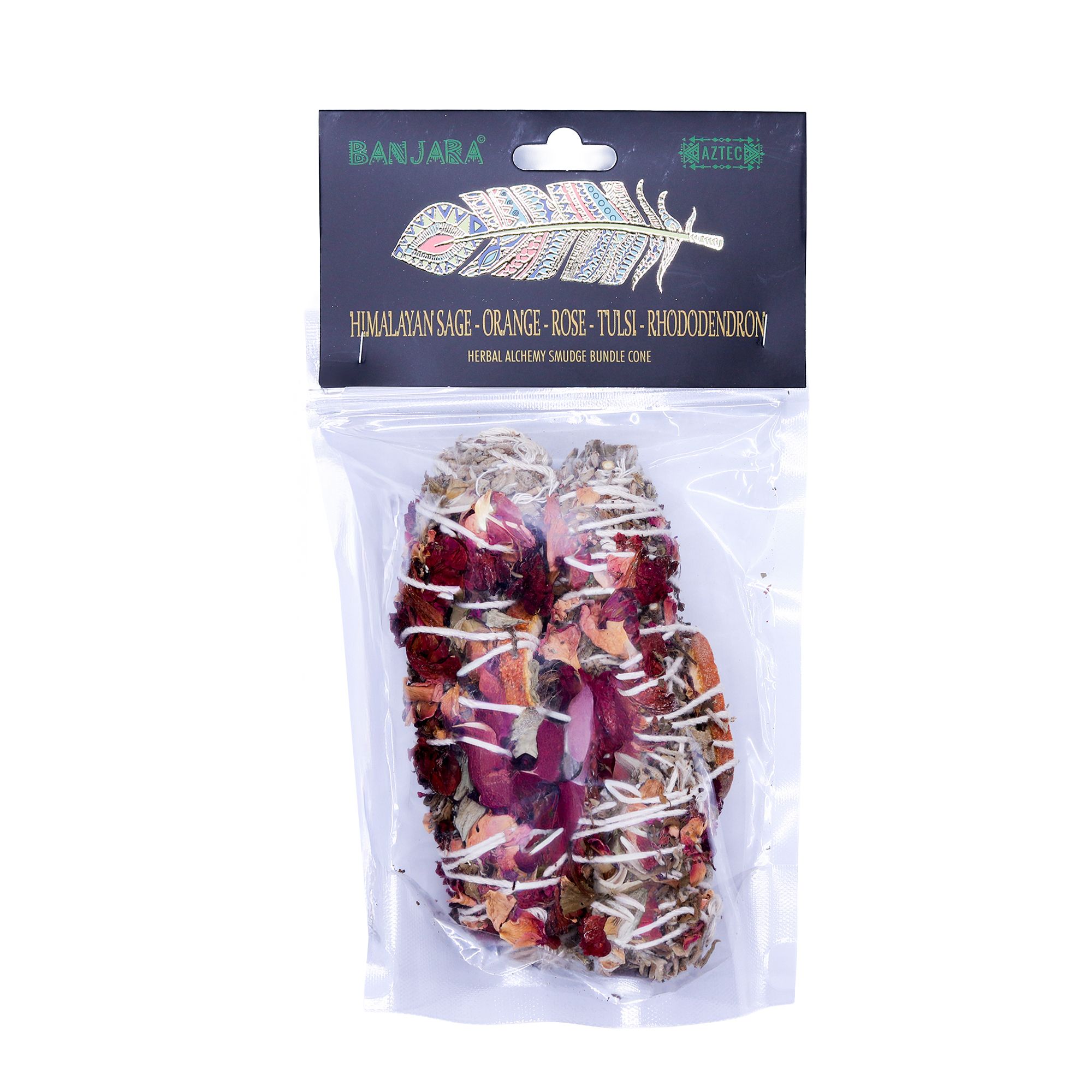 Banjara Smudge - Himalayan Sage, Orange, Rose, Tulsi, Rhododendron - Image 2
