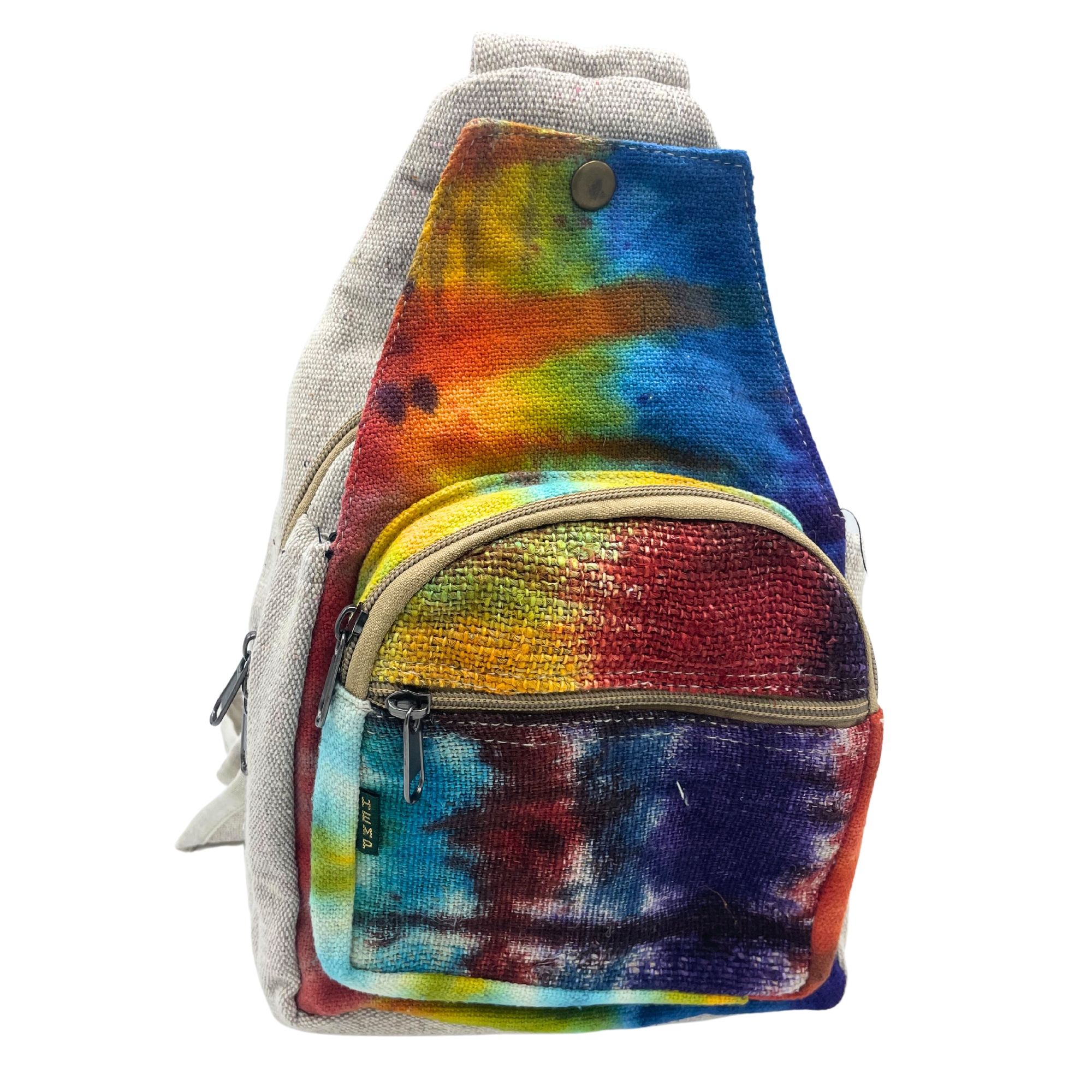 Tiedye Hemp Sling Shoulder Bag - Image 4