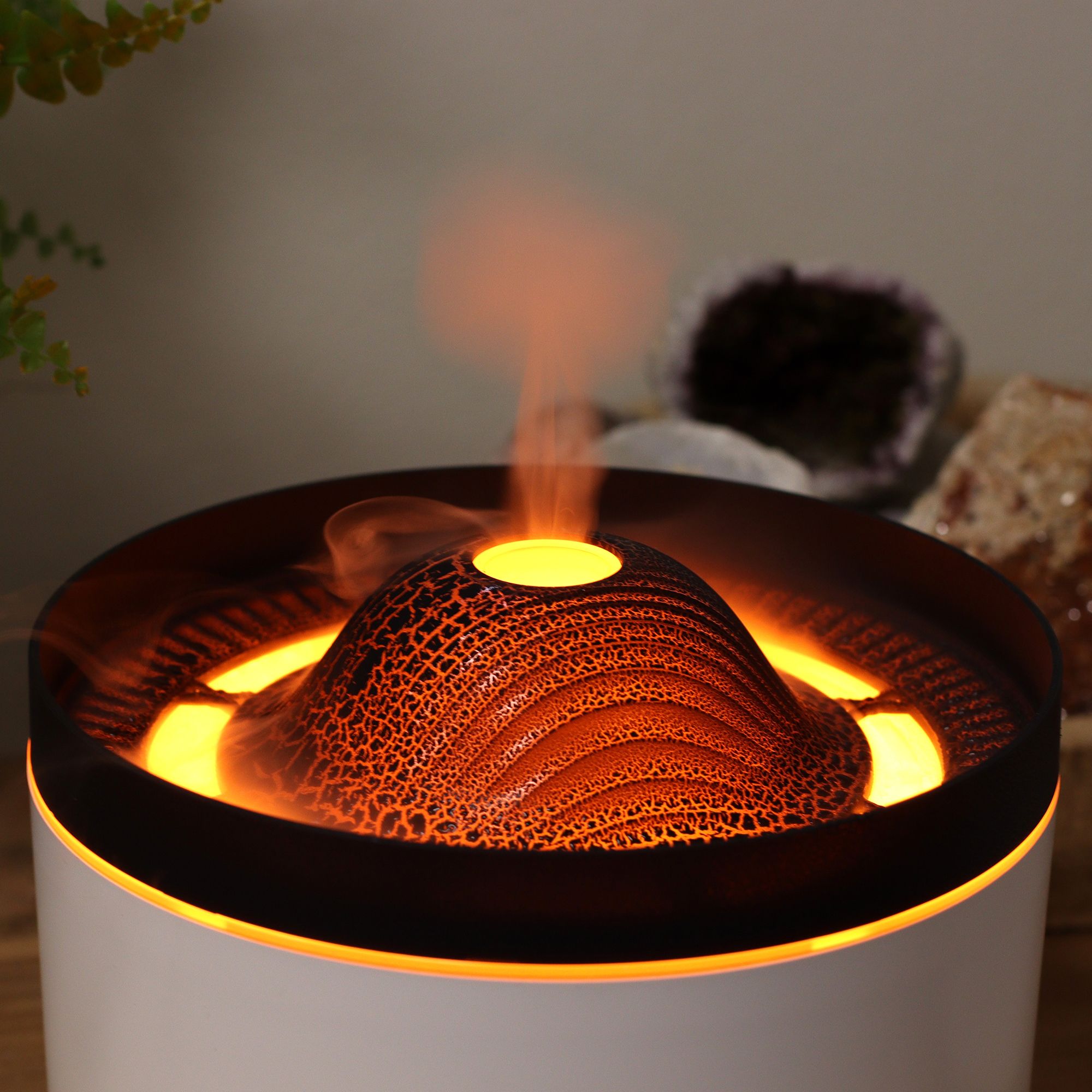 Large Volcano Effect Aroma Diffuser (plug) Two Colours - 560ml - Image 2
