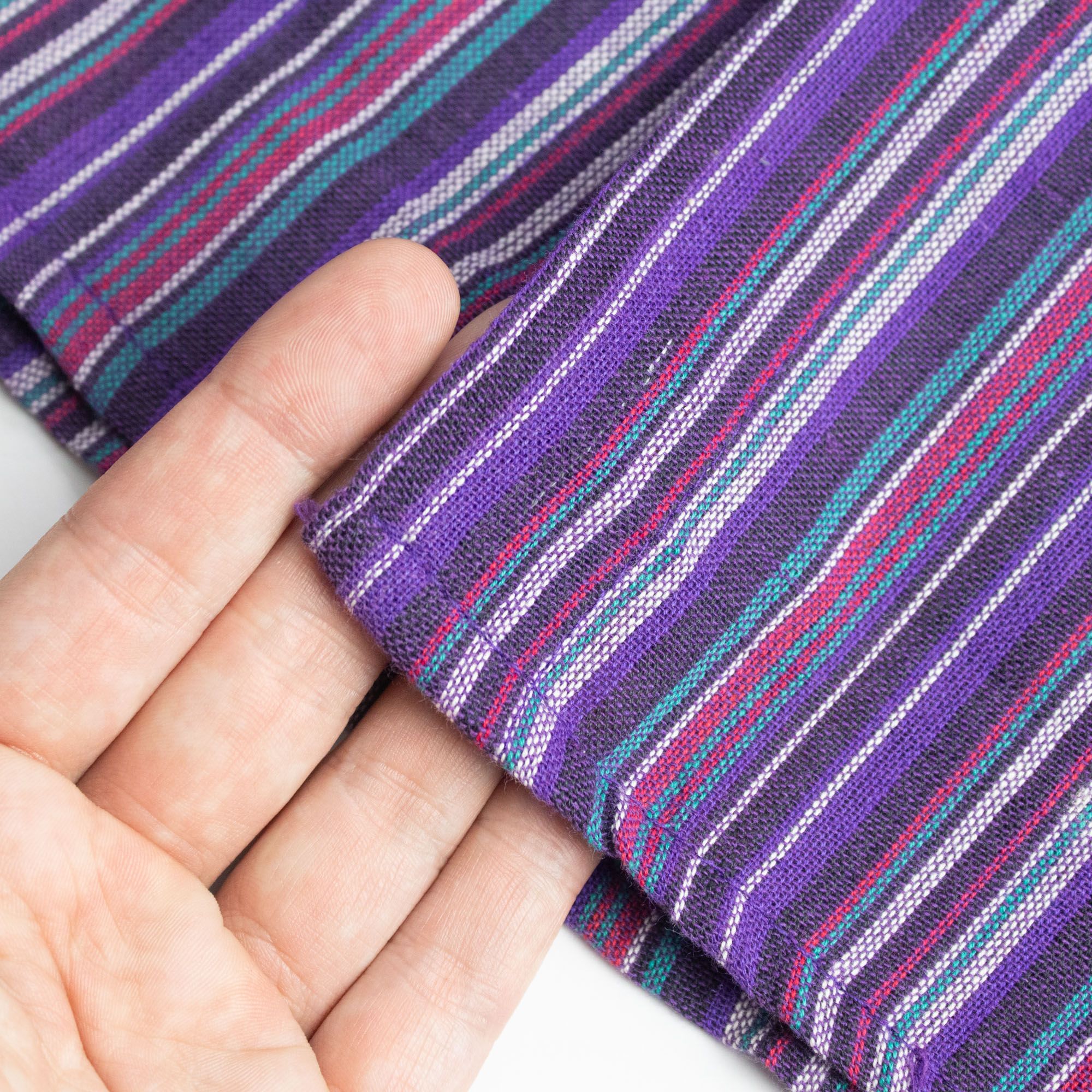 Nomad Sari Grandad Shirt - Black Purple - Medium - Image 8