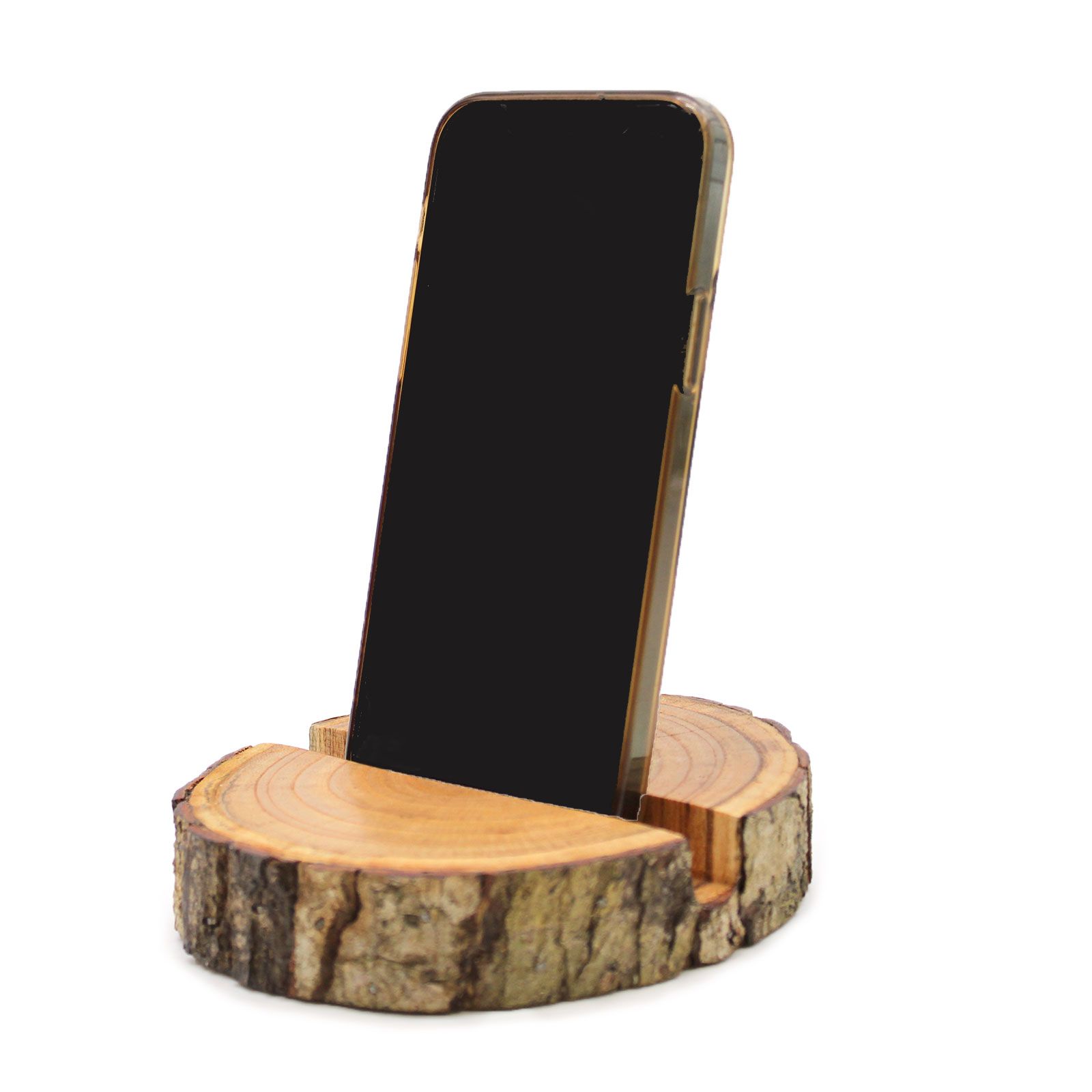 Small Log Phone Holder (full slice) - Natural - Image 5