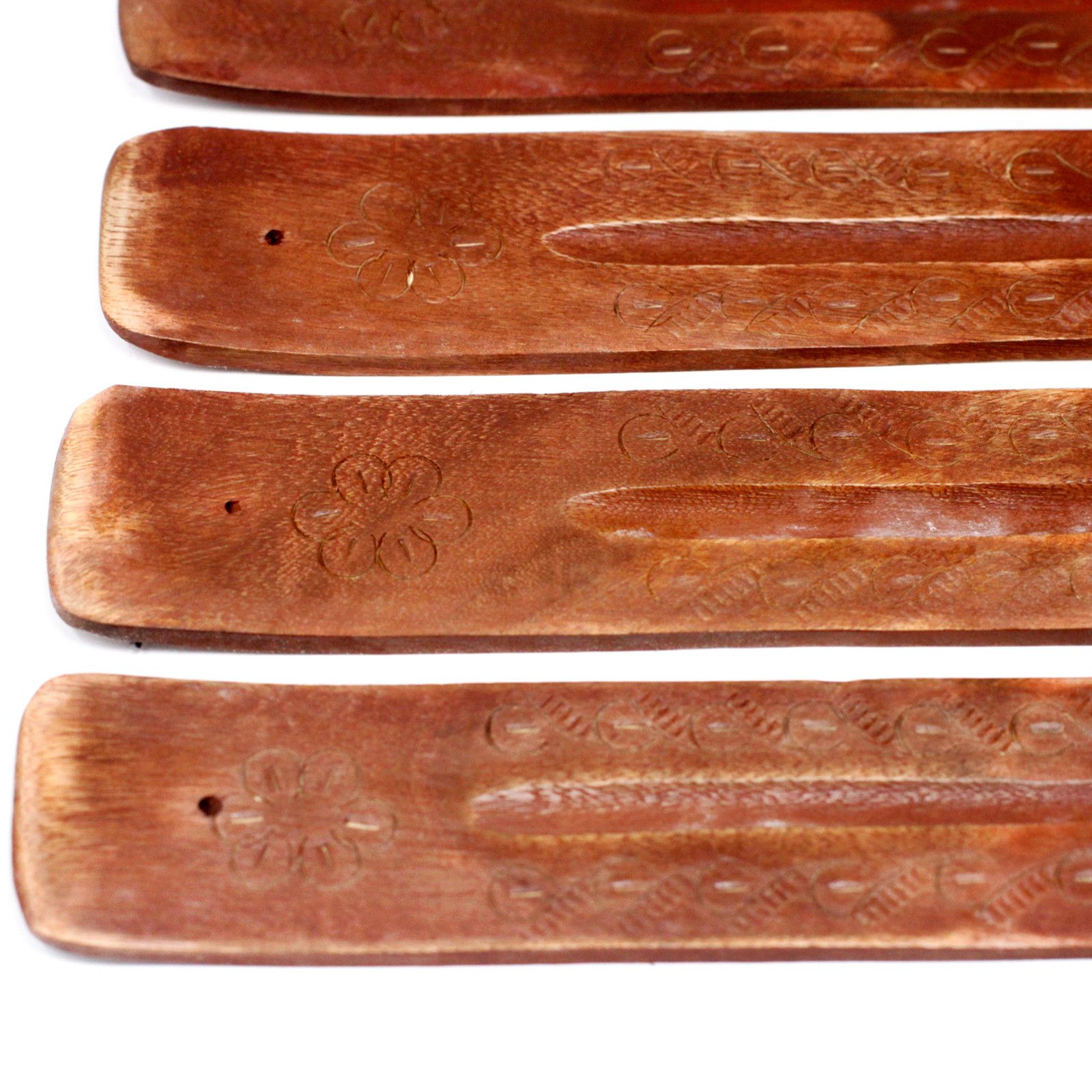 Carved Mango Wood Ashcatcher 10" - Image 5