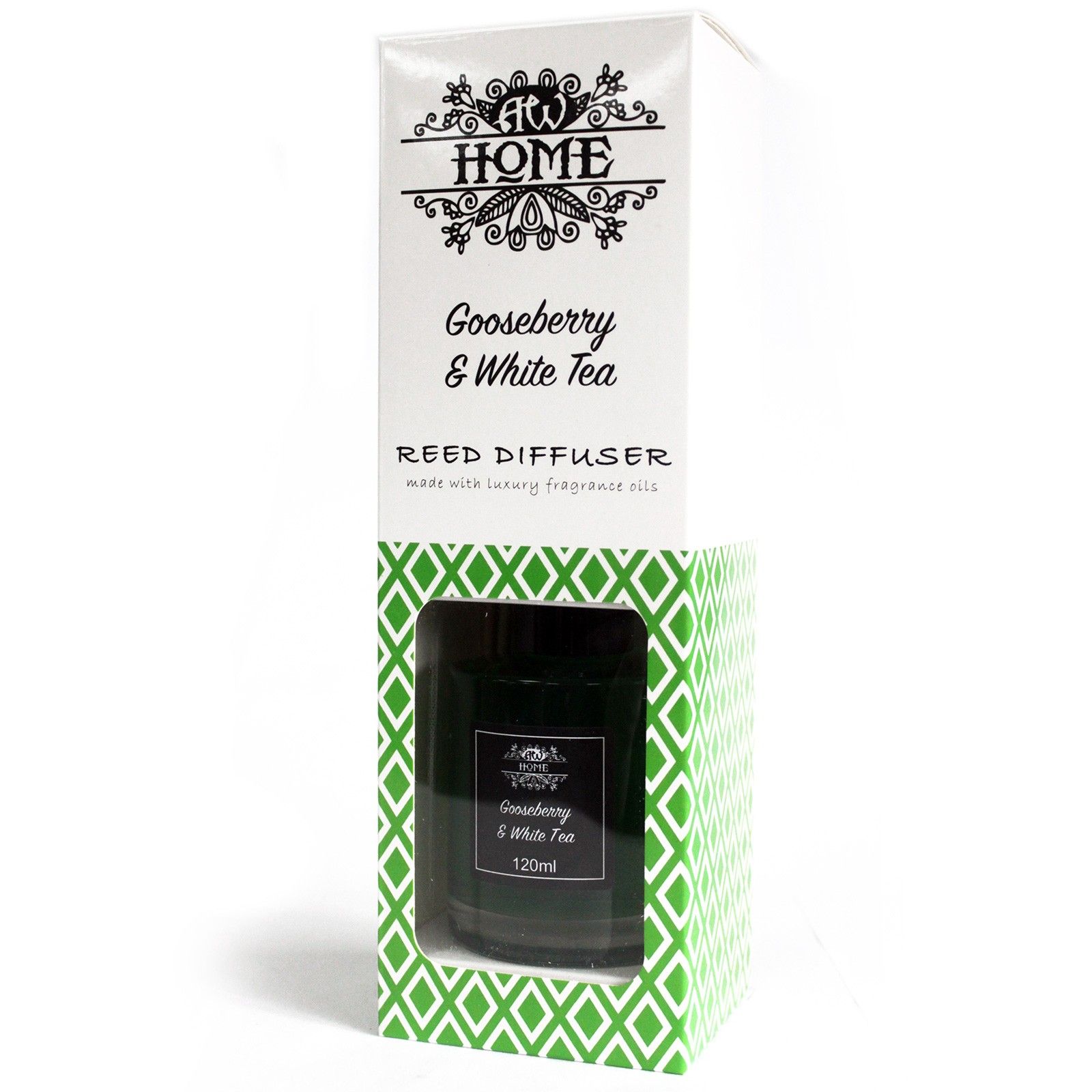 120ml Reed Diffuser - Gooseberry & White Tea - Image 4