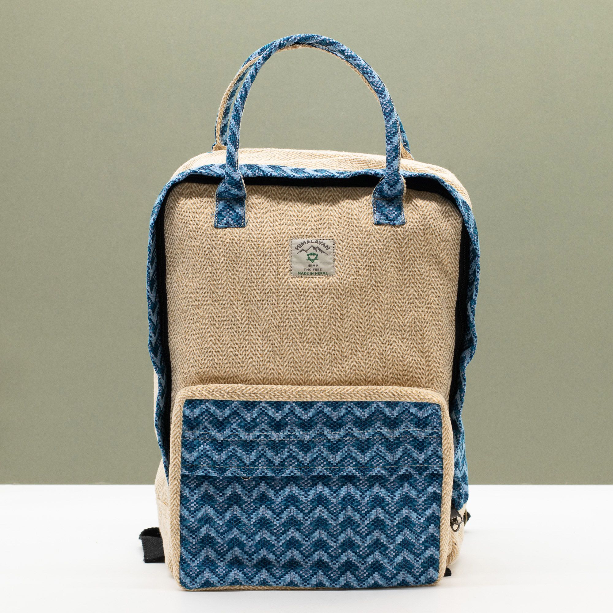 Large Kathmandu Backpack - Dhaka Design (39x28x13cm) - Image 5