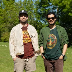 Nomad Sari Stonewashed Cotton T-Shirt - Dragon Mandala - Maroon - XL