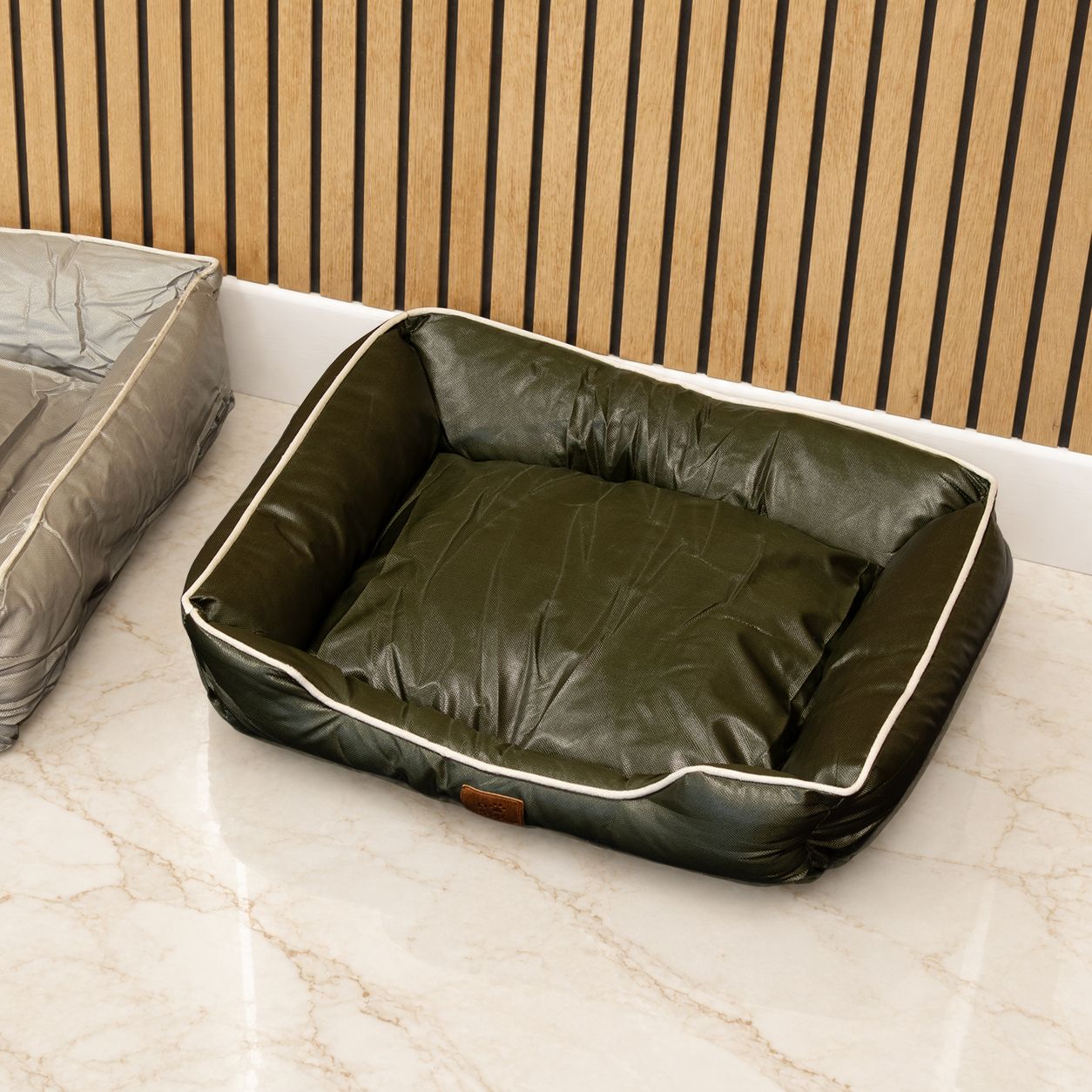 PAW Bed – Small Khaki Green – 60 × 50 × 15cm - Image 2