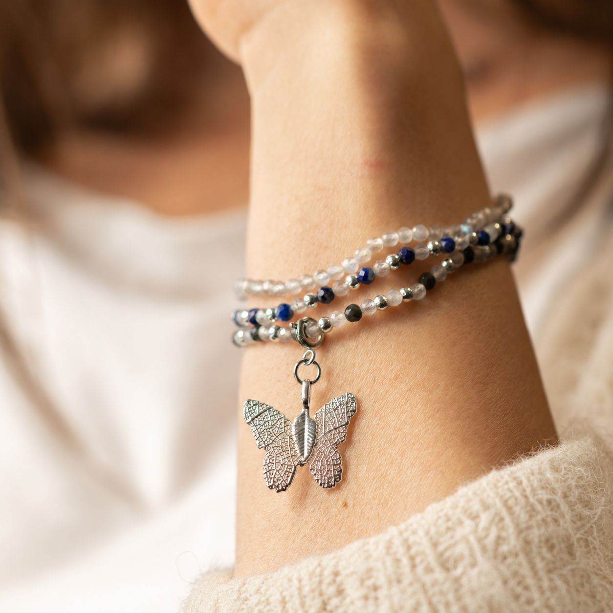 Nymph Spirit Gemstone Bracelet Set - Northern Lights - Image 4