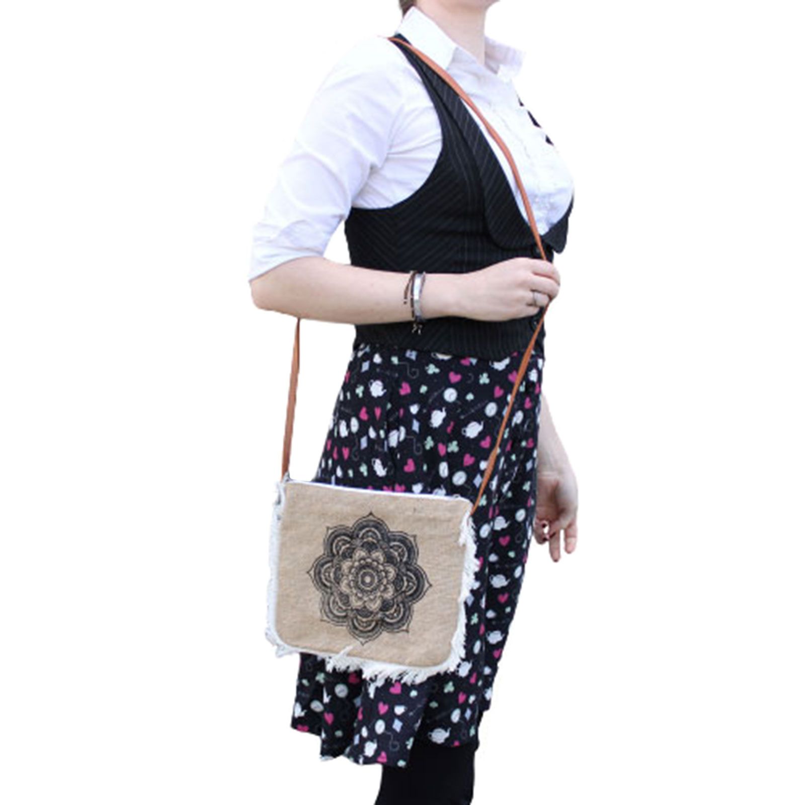 Fab Fringe Bag - Mandela Print - Image 5