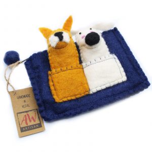 Pouch with Finger Puppets