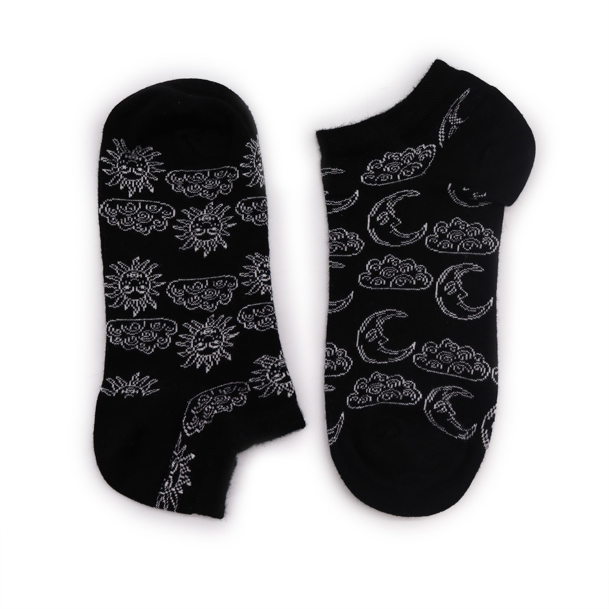 S/M Hop Hare Bamboo Socks Low (3.5-6.5) - Day and Night - Image 2