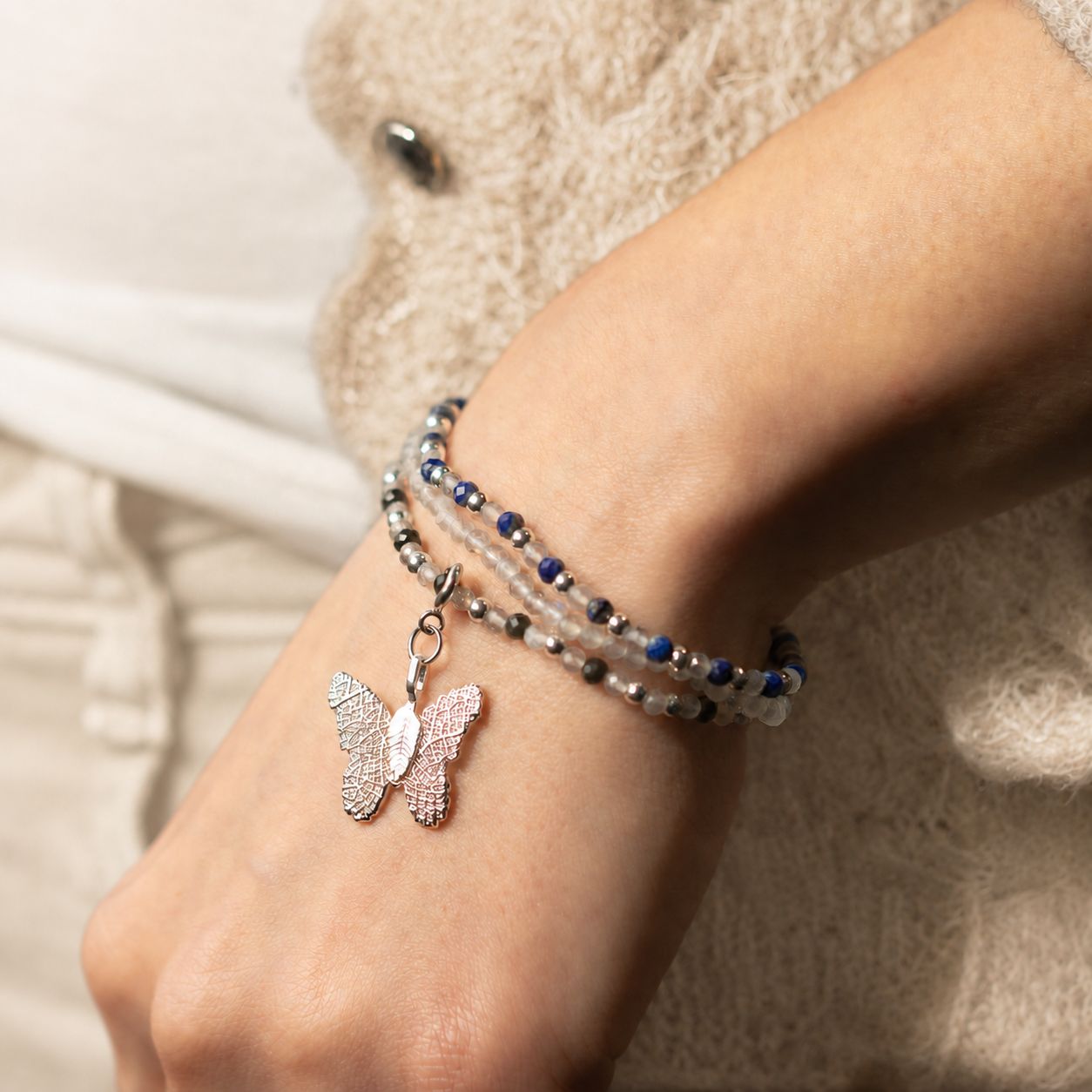 Nymph Spirit Gemstone Bracelet Set - Northern Lights - Image 5