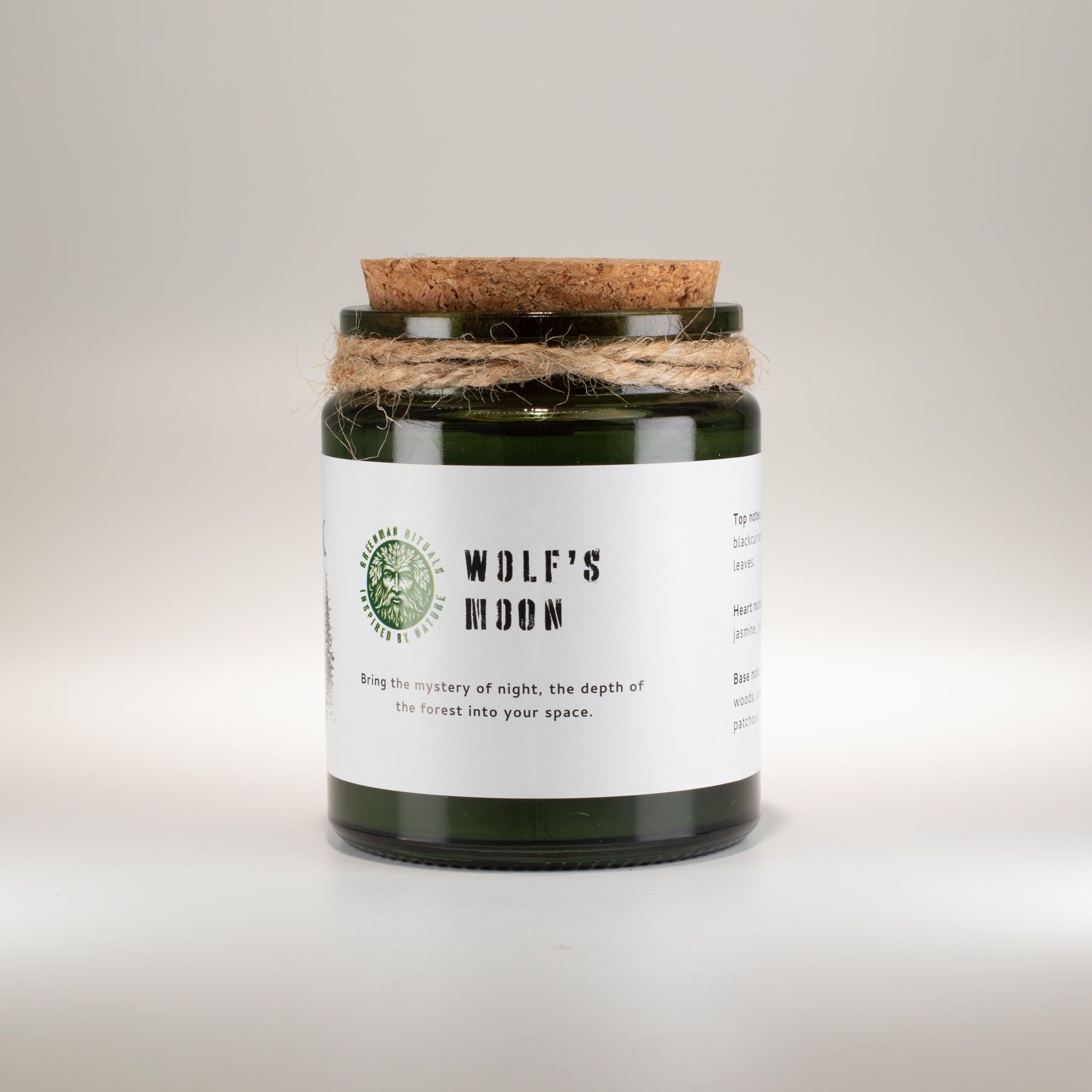 Greenman Woodwick Soy Candle - Wolf's Moon - Image 3