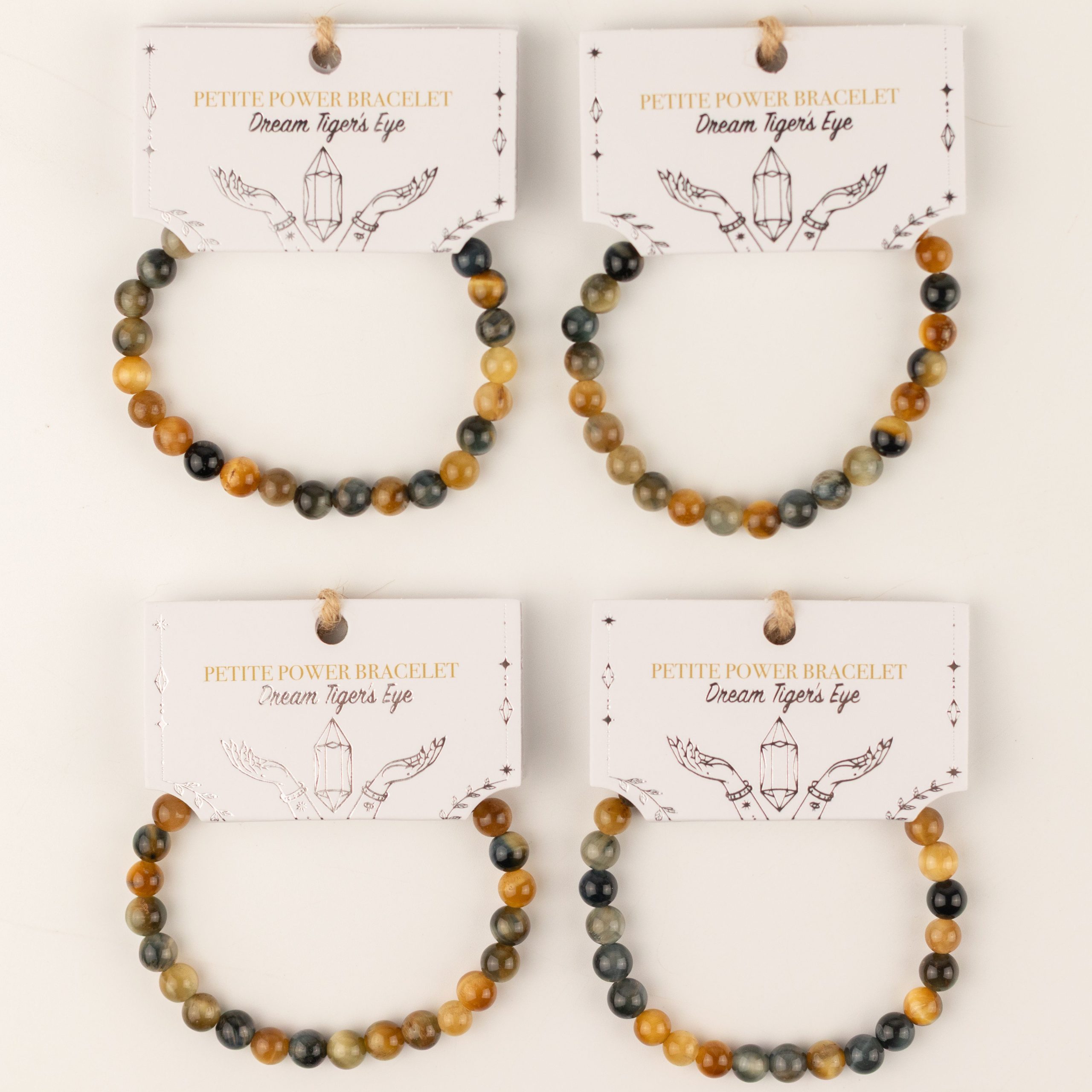Petite Power Bracelet (17cmx6mm) - Dream Tigereye - Image 7
