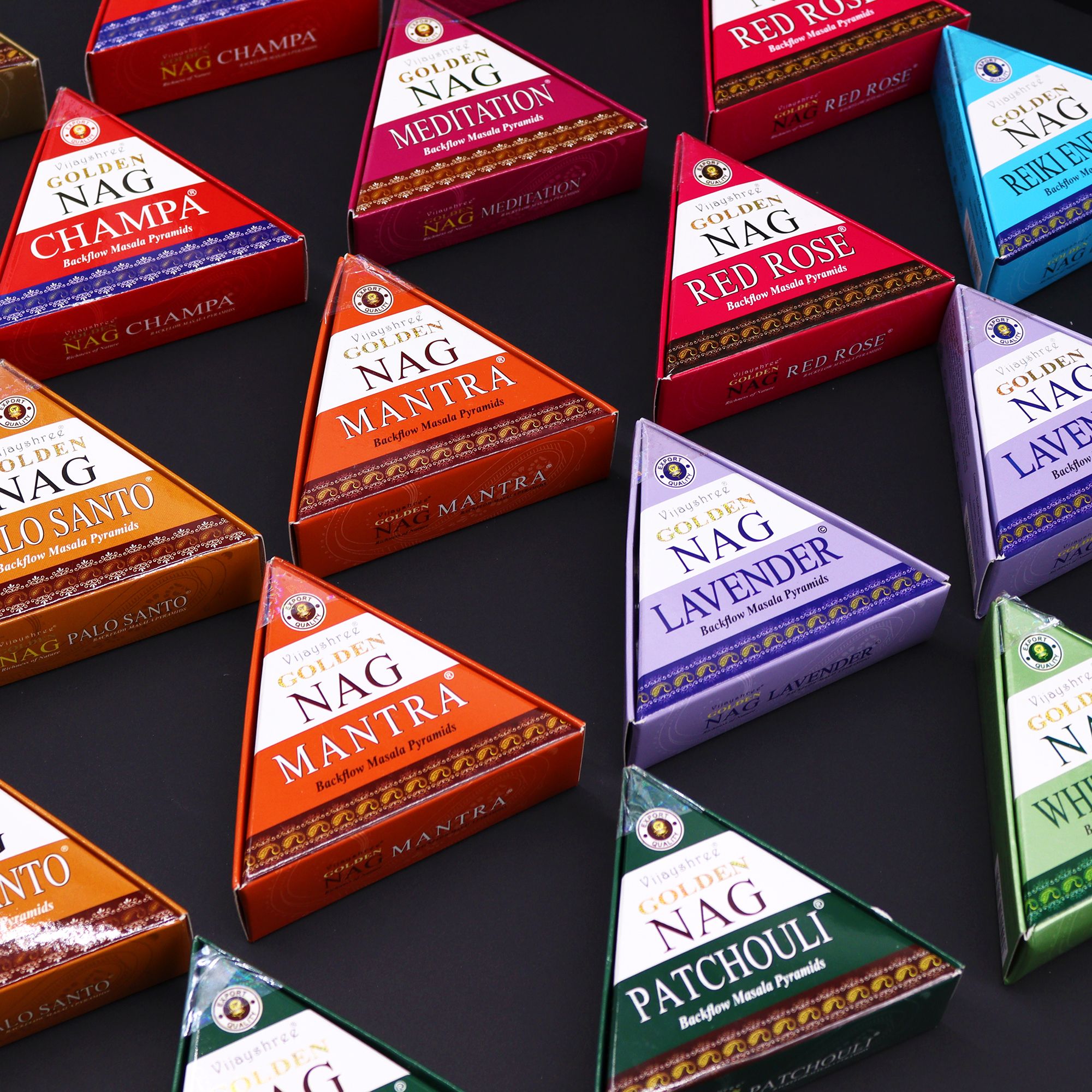 42g Jumbo Golden Nag - Lavender Backflow Incense Cones - Image 4