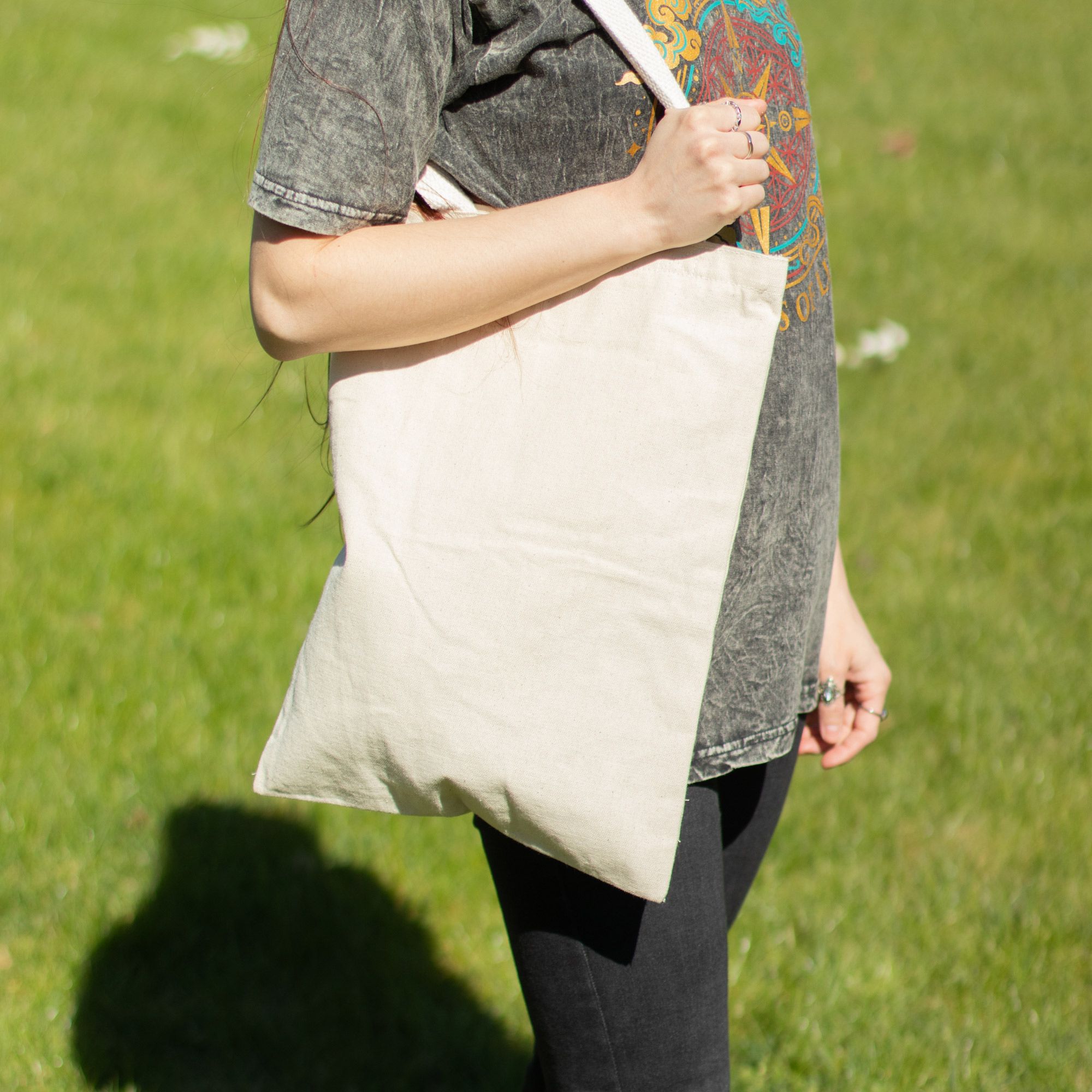Nomad Sari Iconic Toni Tote Bag - Unprinted - Natural 10oz - Image 5