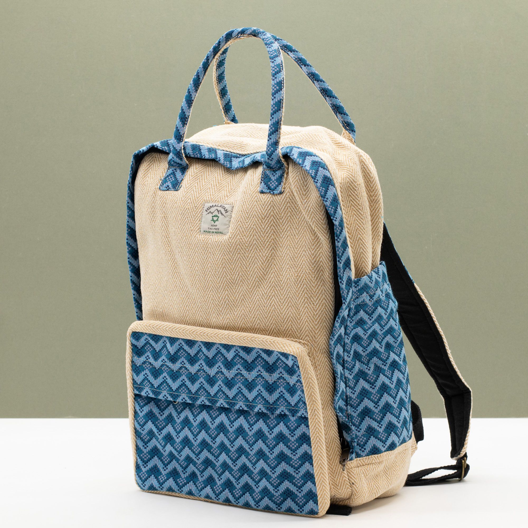 Large Kathmandu Backpack - Dhaka Design (39x28x13cm) - Image 6