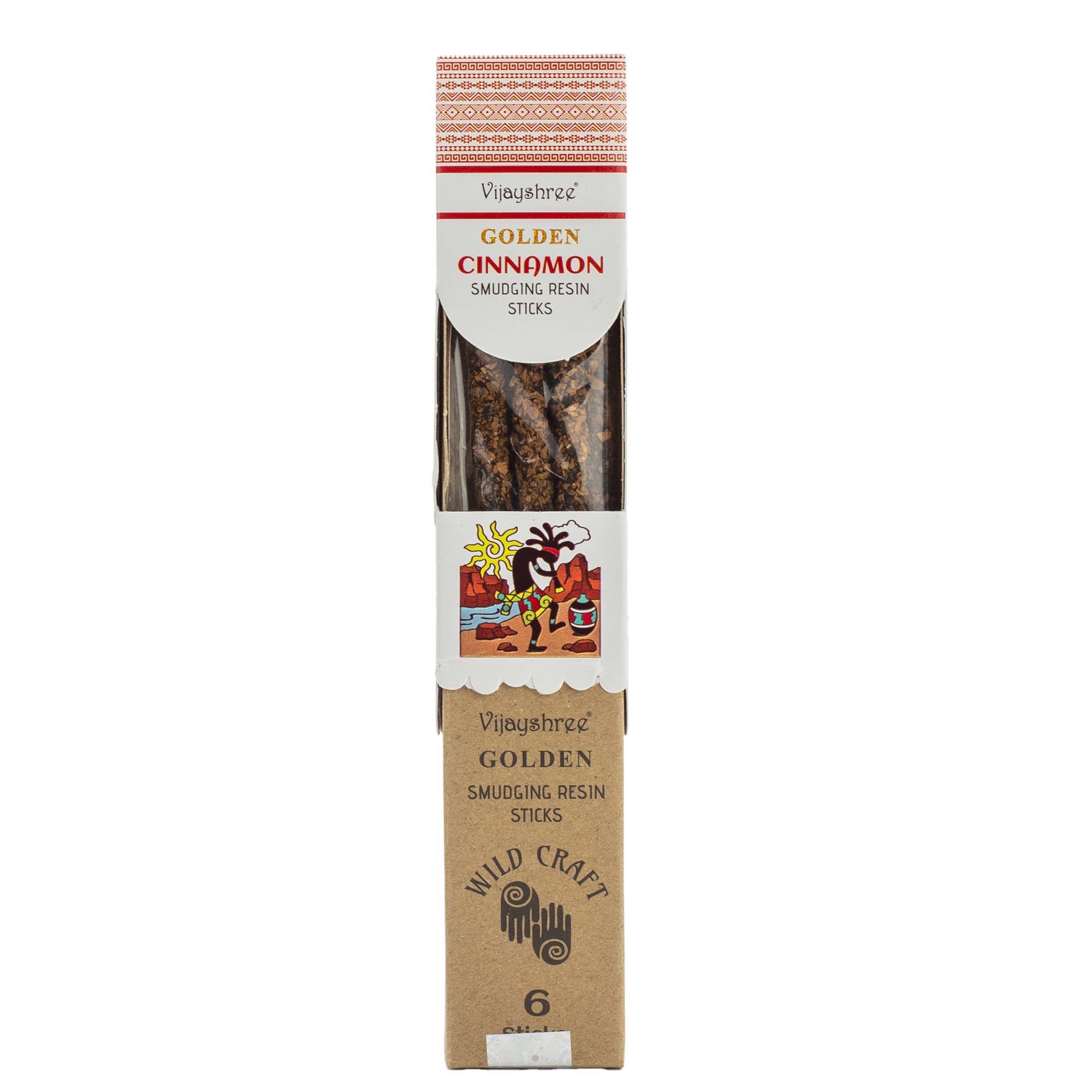 Golden Cinnamon Smudging Resin Sticks - 30g - Image 5