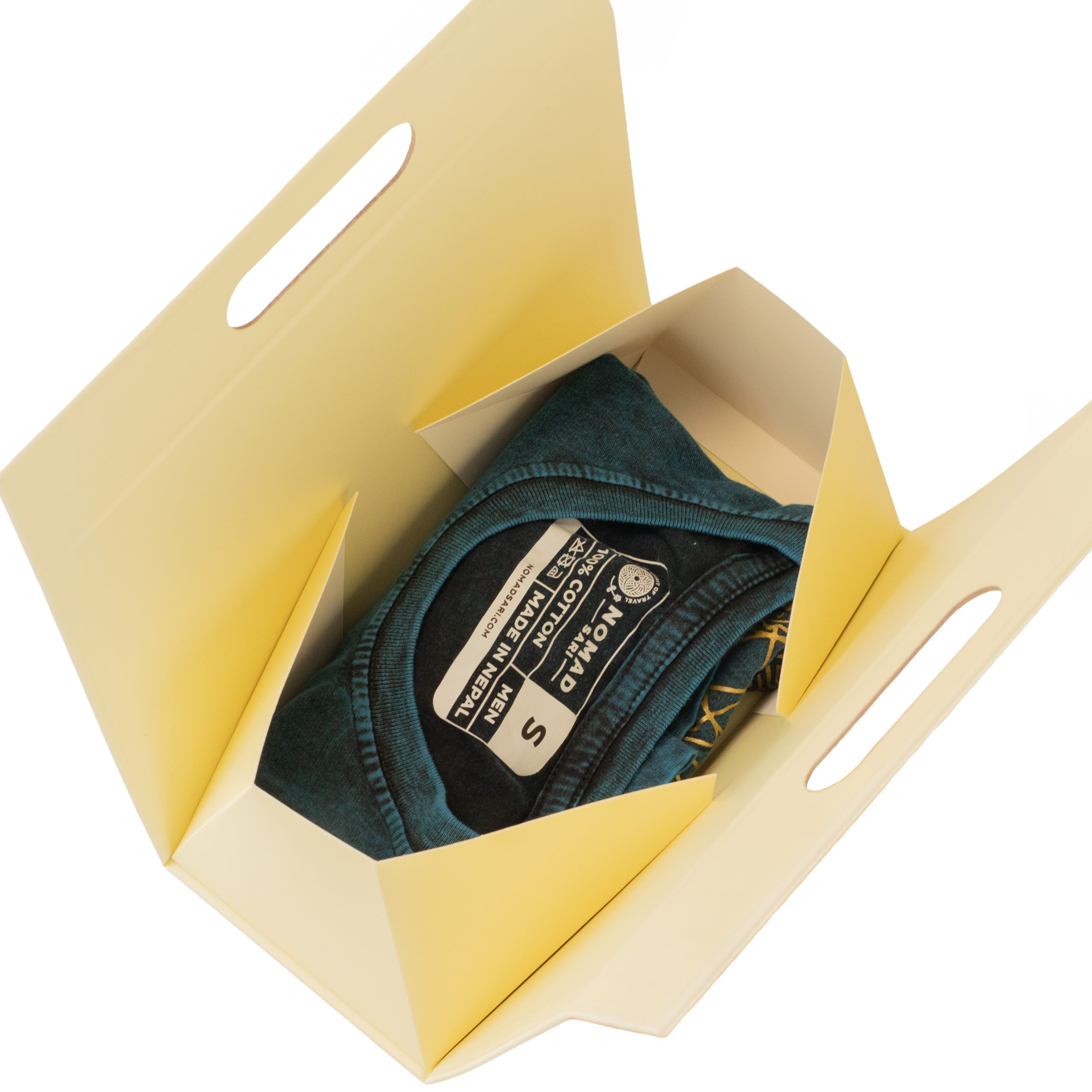 Flat Pack Gift Box - Hand Box (20x10x20cm) - Ivory
