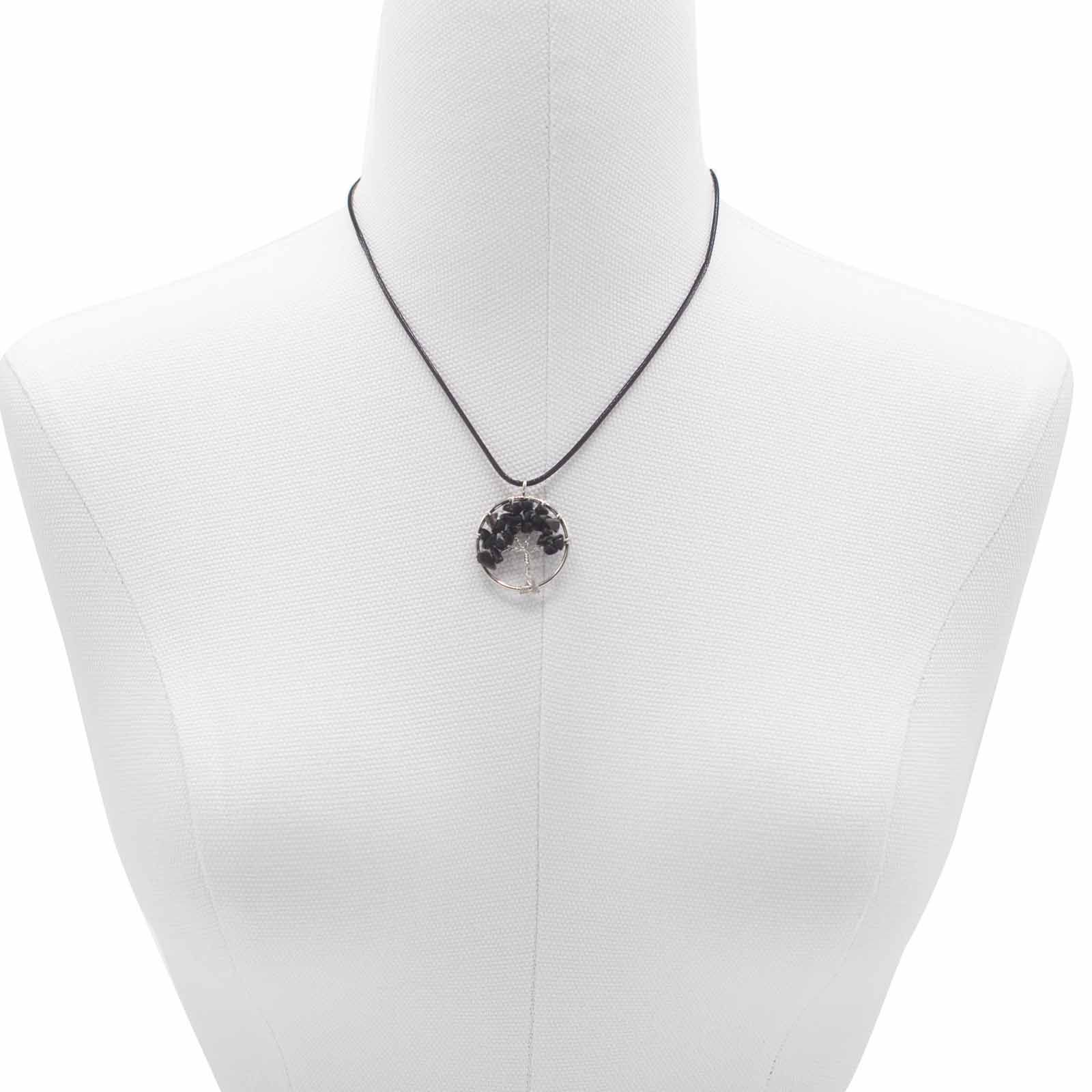 Tree of Life Pendant - Black Agate - Image 6