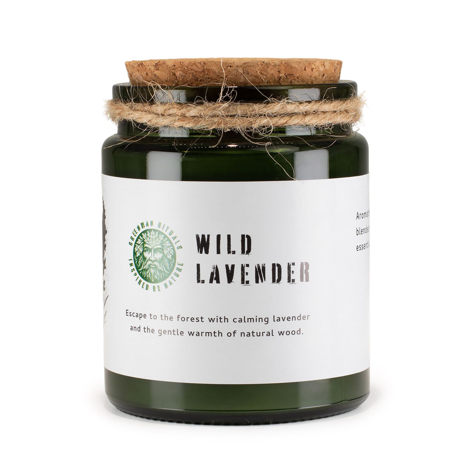 Greenman Woodwick Soy Candle - Wild Lavender - Image 4