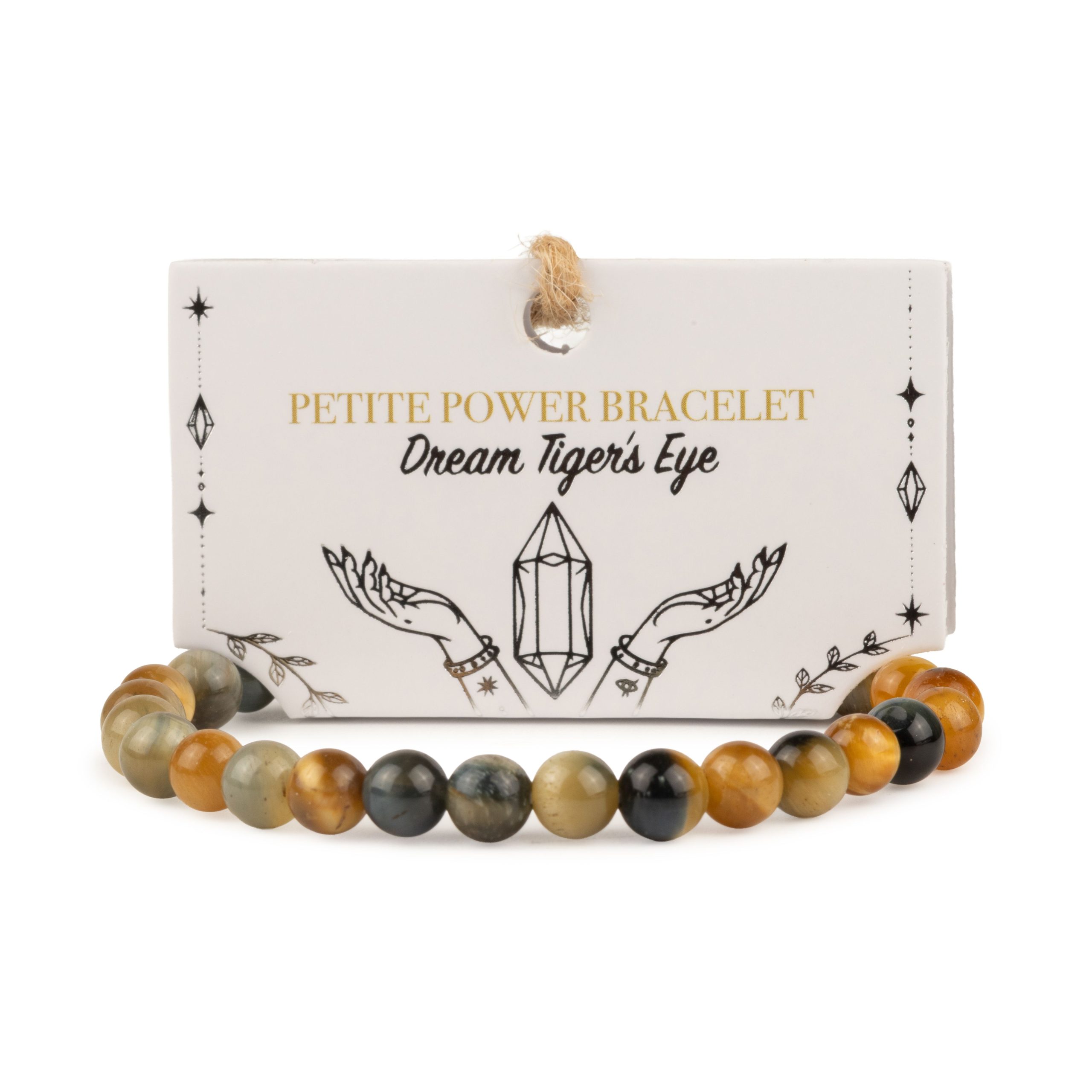 Petite Power Bracelet (17cmx6mm) - Dream Tigereye - Image 5