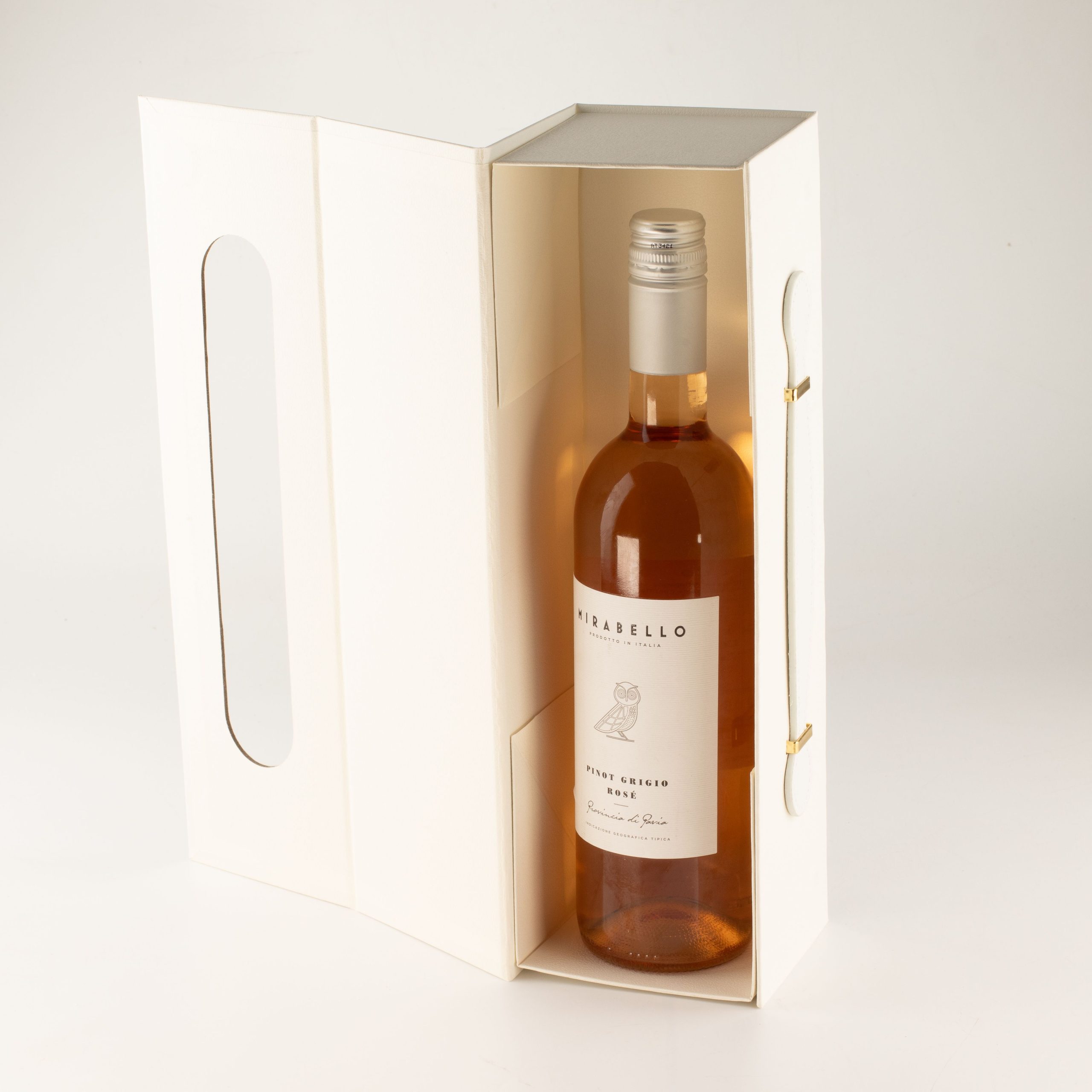 Flat Pack Gift Box - Wine Box Shape (33.5x10x10.5cm) - White - Image 6