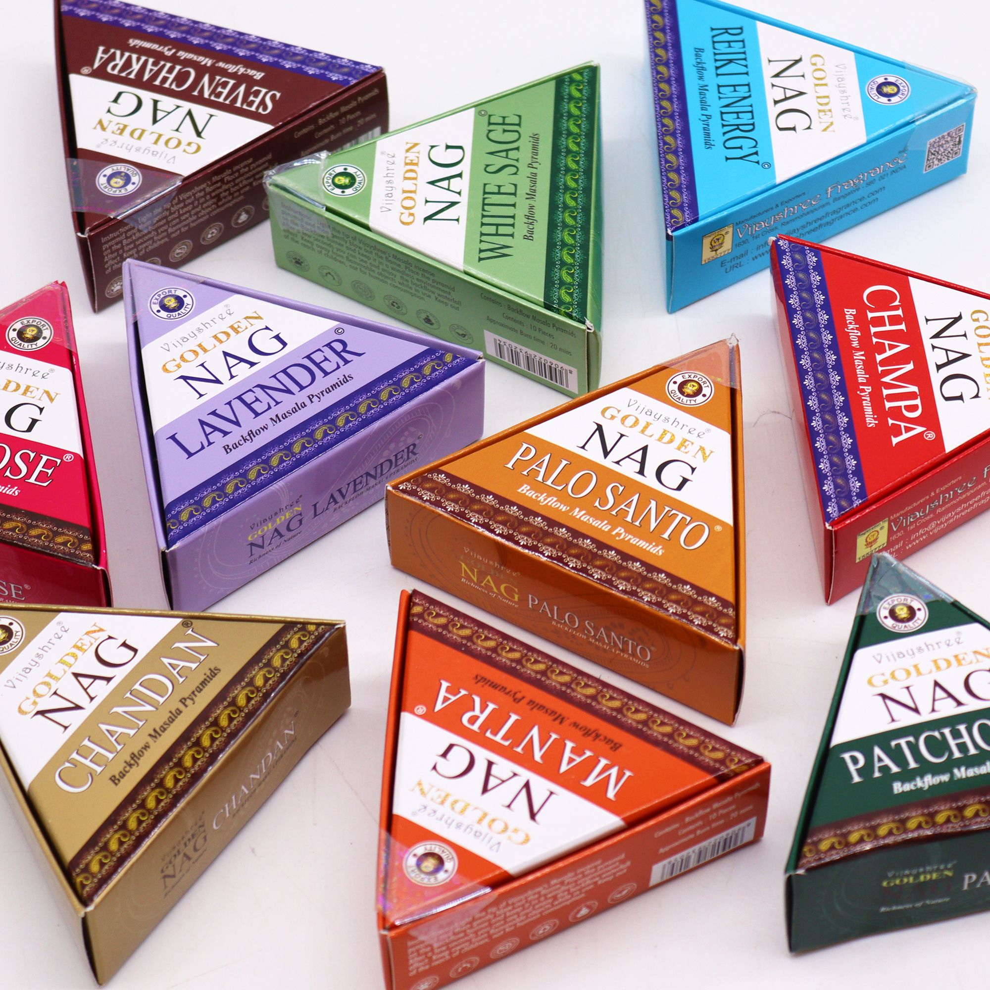 42g Jumbo Golden Nag - Champa Backflow Incense Cones - Image 3