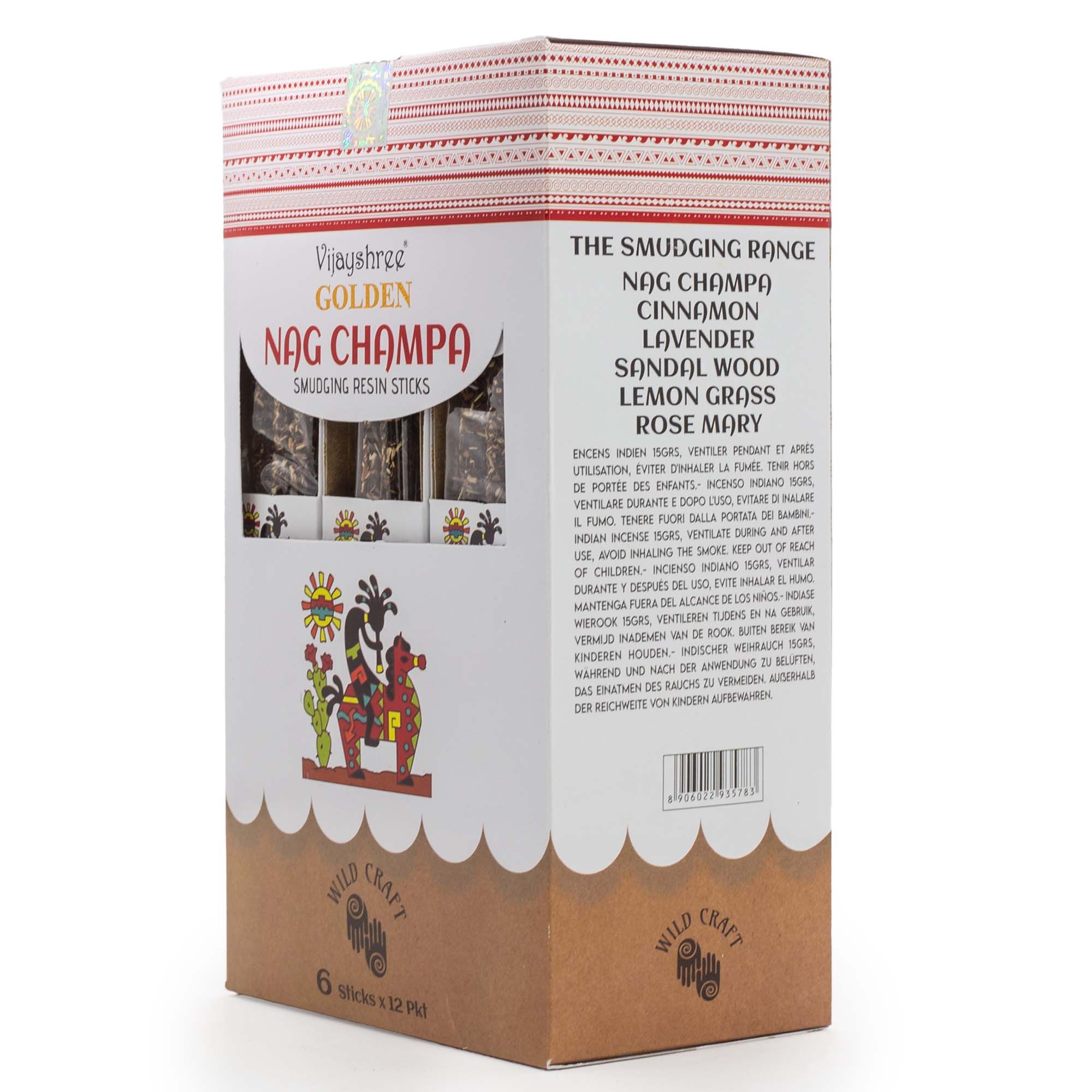 Golden Nag Champa Smudging Resin Sticks - 30g - Image 9