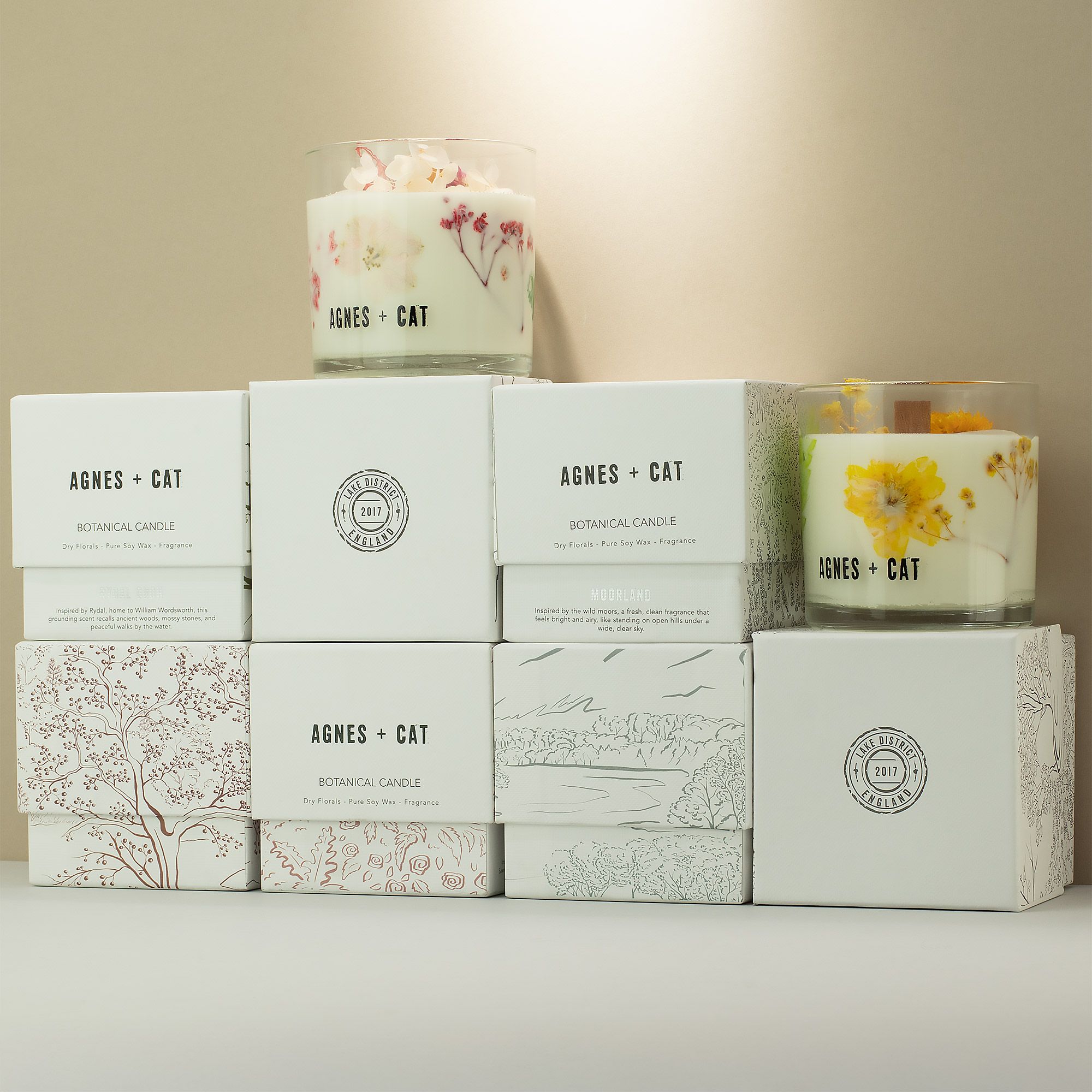 Agnes + Cat Botanical Soy Wax Candle - Seasalt & Moss - Image 7