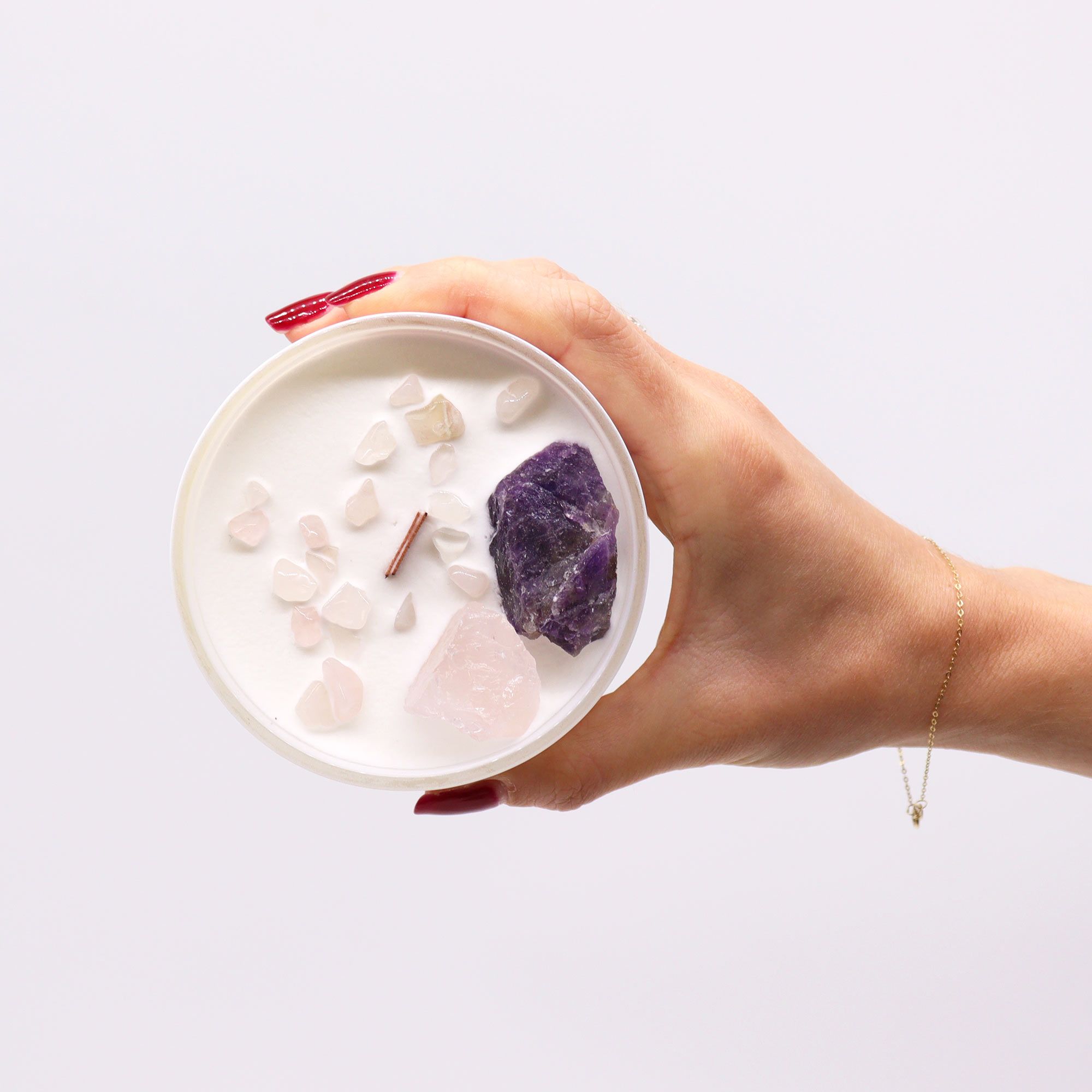 Chakra Crystal Candles - Third Eye Chakra - Image 3