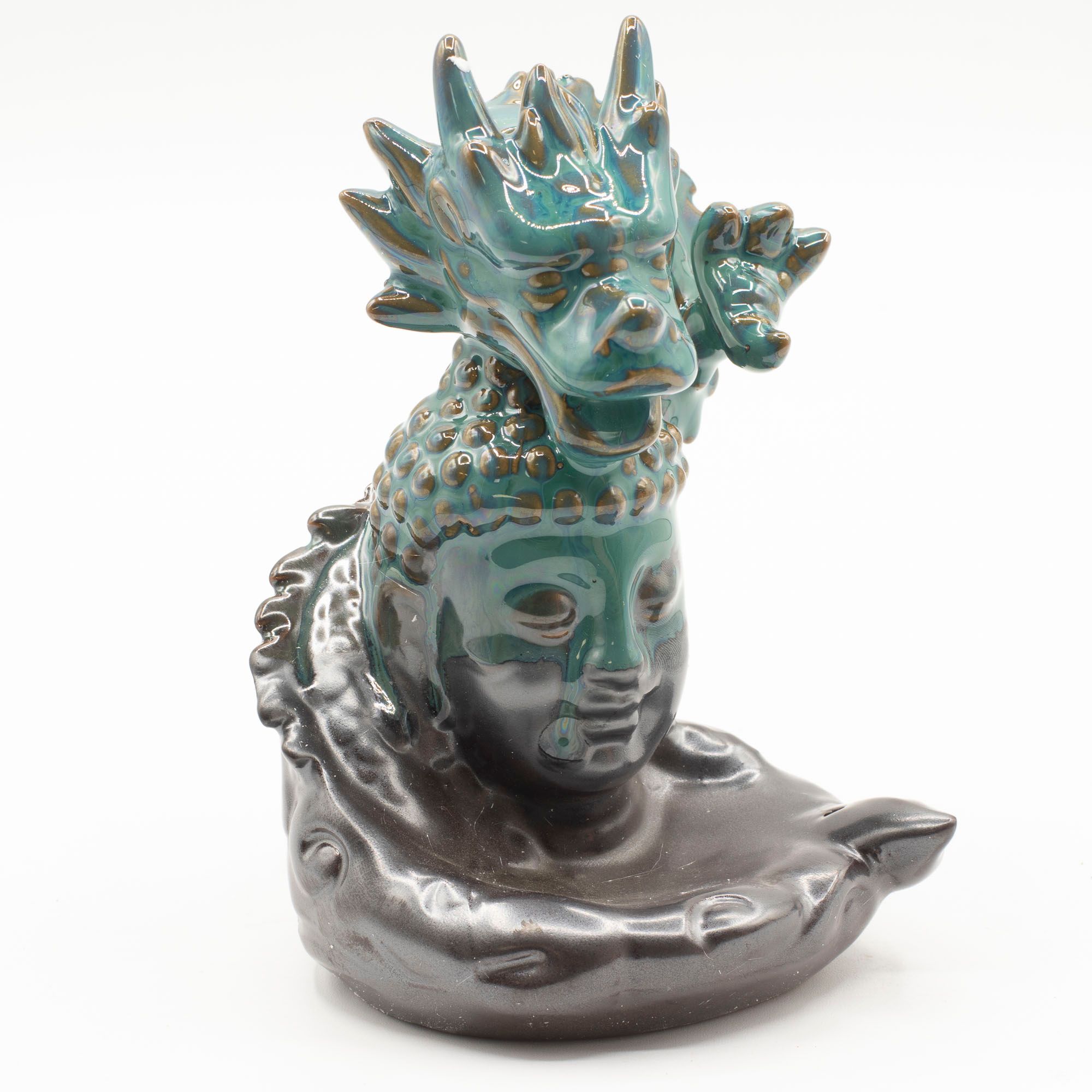 Backflow Incense Burner - Dragon Over Buddha - Image 3