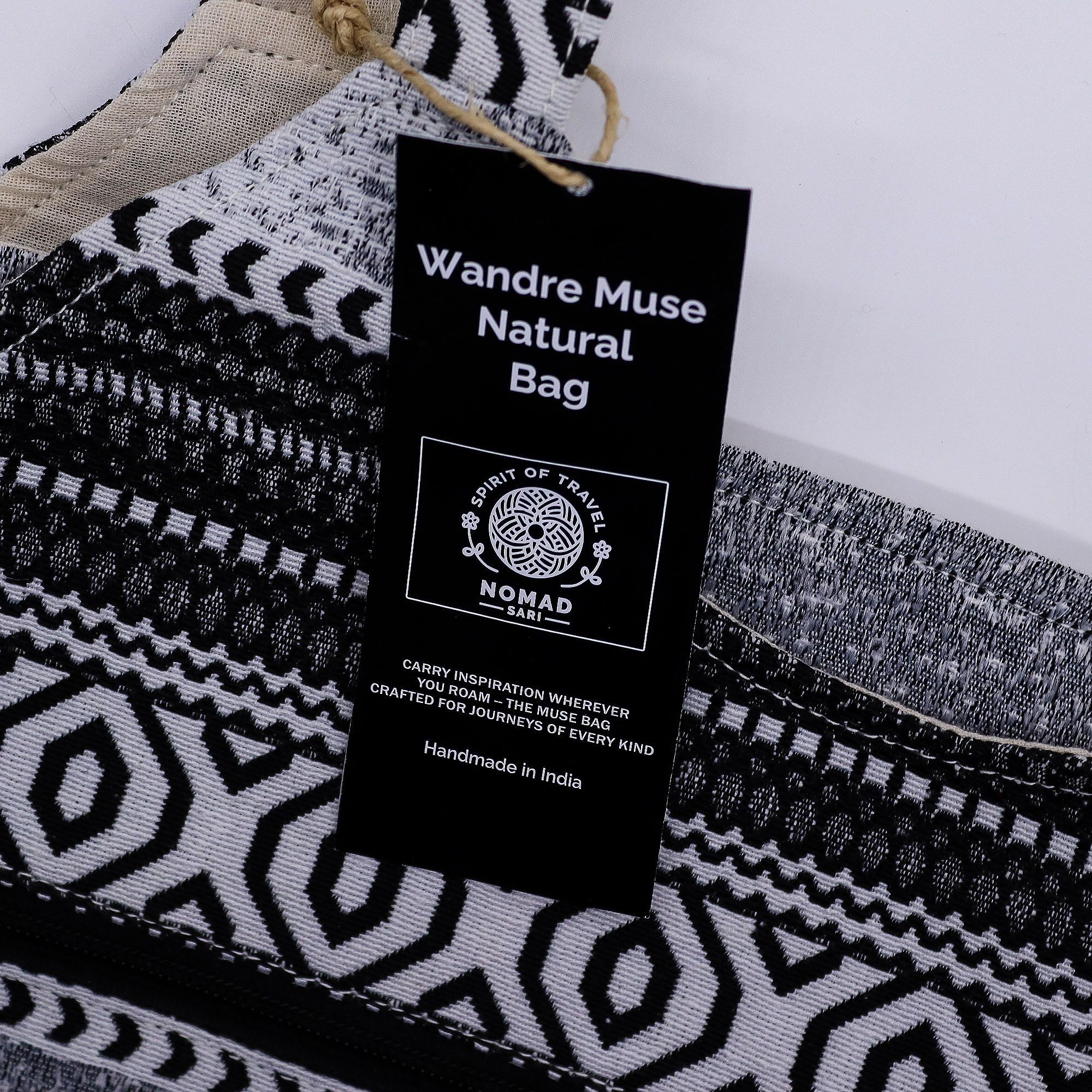 Nomad Sari Jacquard Natural Wander Muse Bags - Urban Caravan - Image 10
