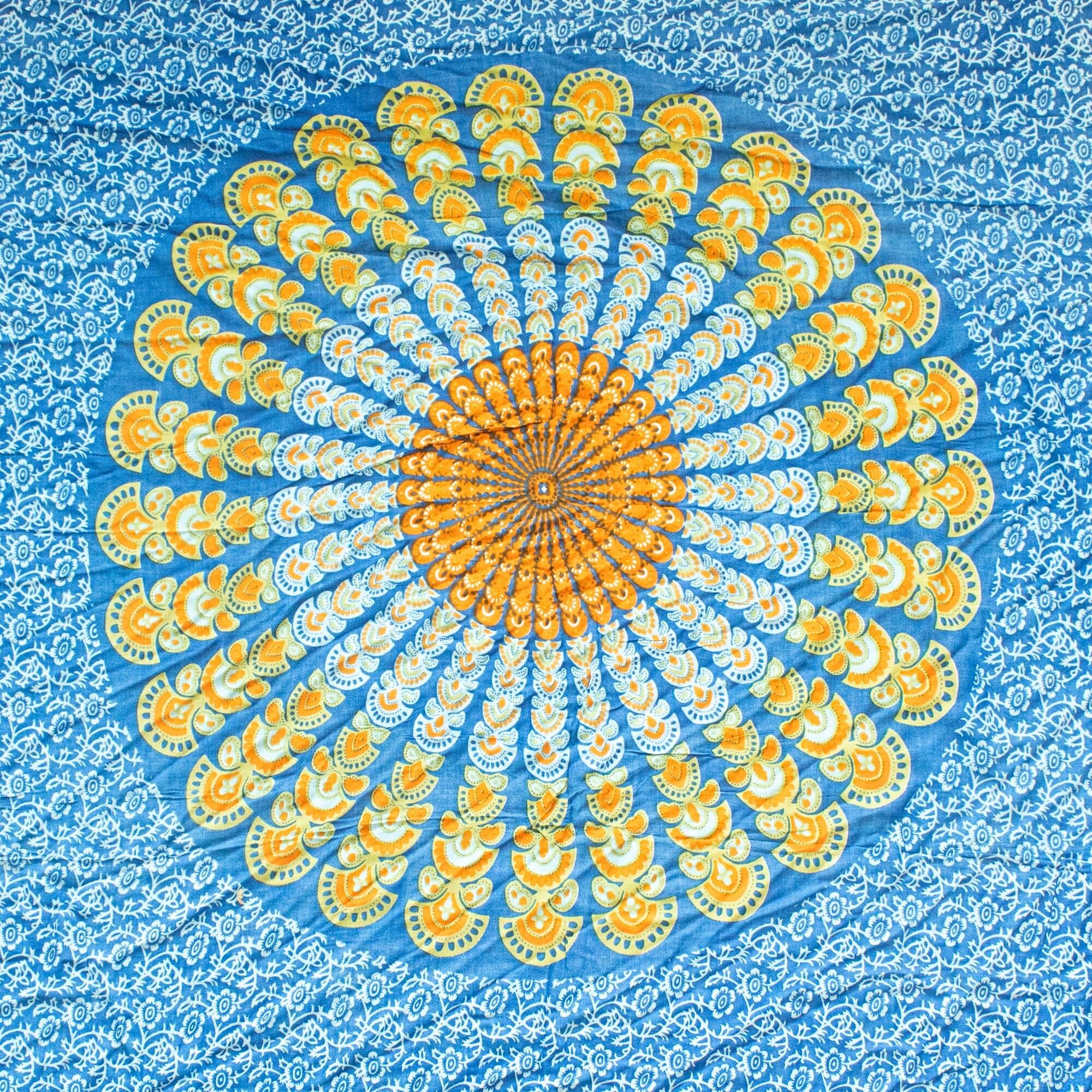 Teal Orange Mandala Sarongs - Image 2