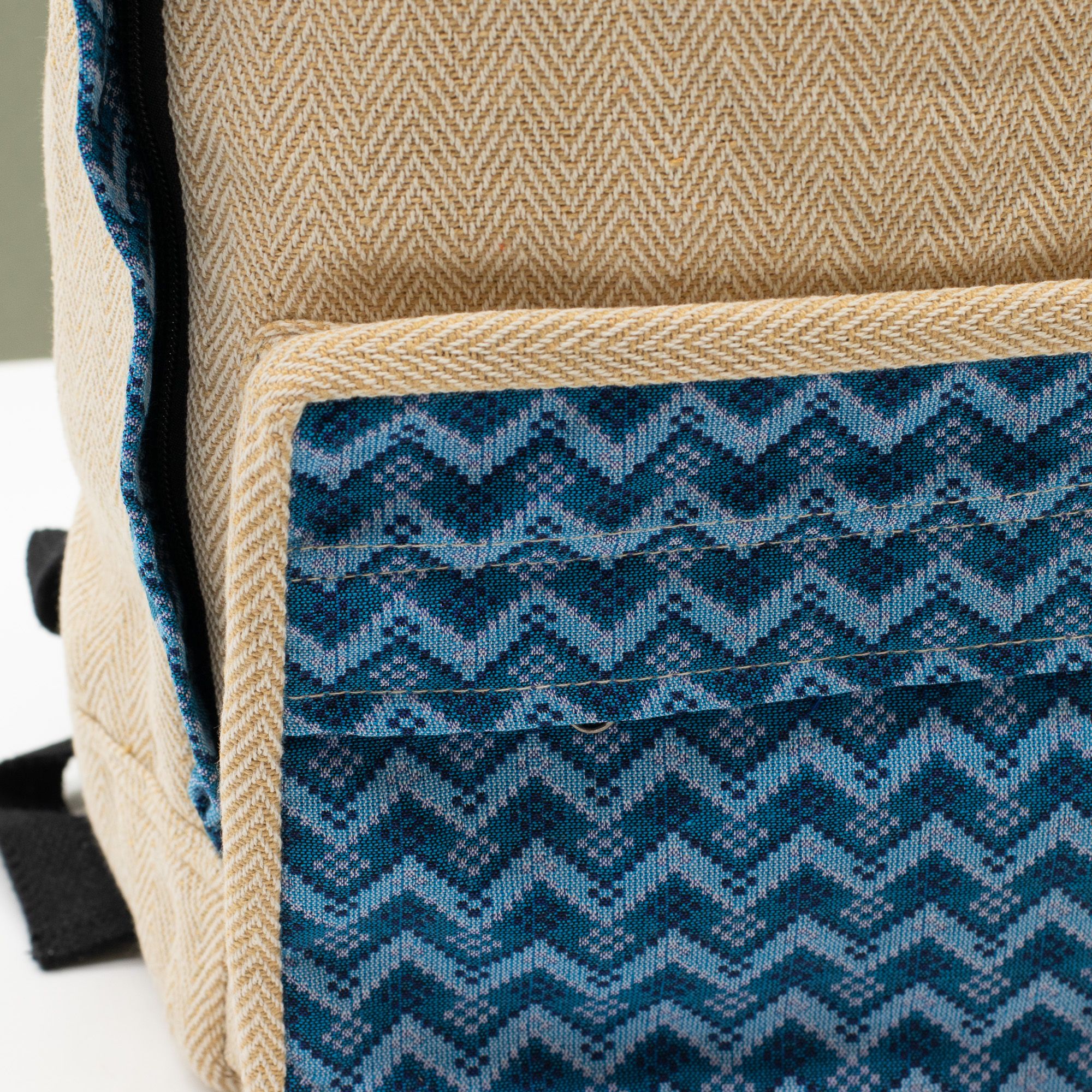 Large Kathmandu Backpack - Dhaka Design (39x28x13cm) - Image 11