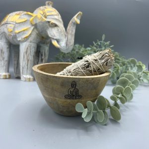 Wooden Smudge and Ritual Offerings Bowl
