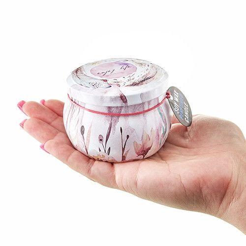 Art Tin Candle - Assorted Design - Sea life - Rasberry - Image 8