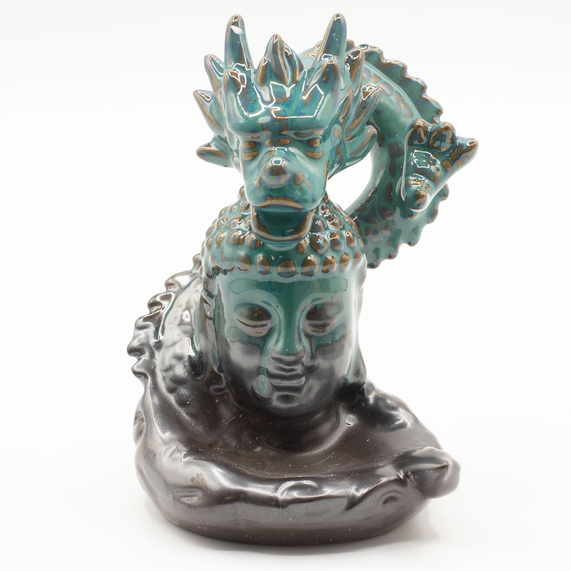 Backflow Incense Burner - Dragon Over Buddha - Image 4