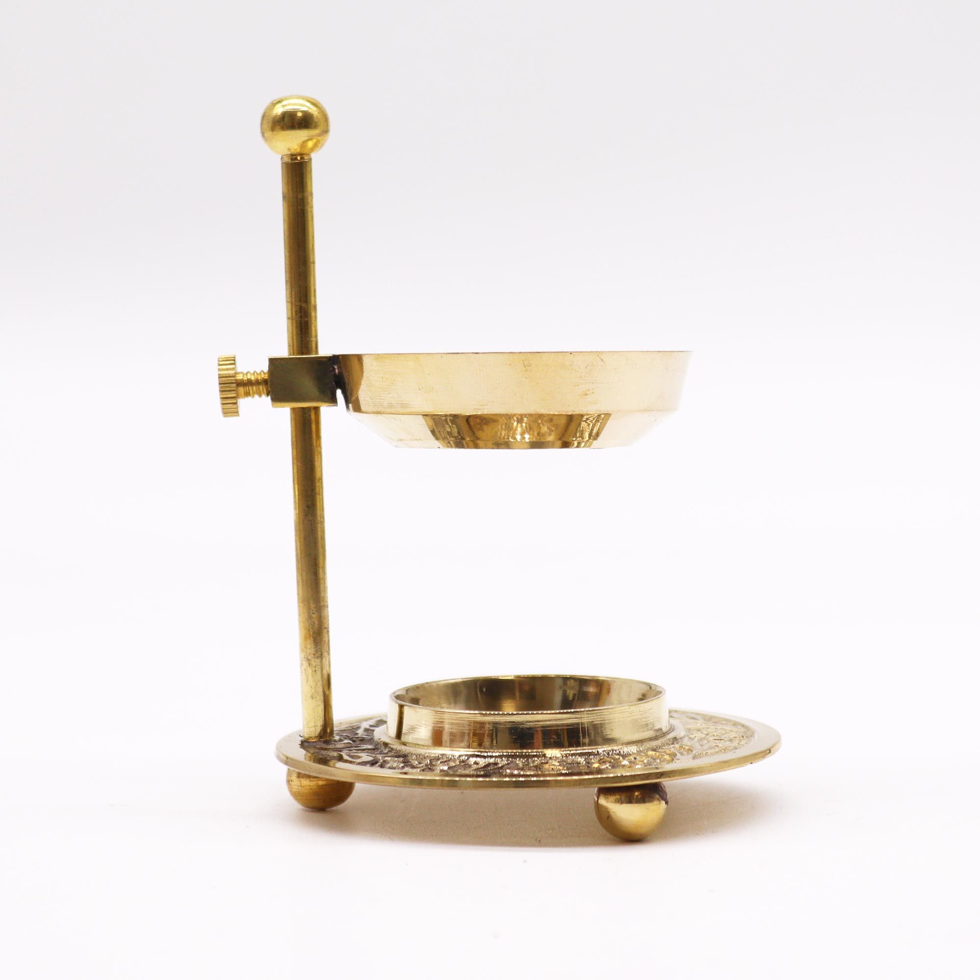 Brass Resin Incense Warmer - Adjustable - Image 3