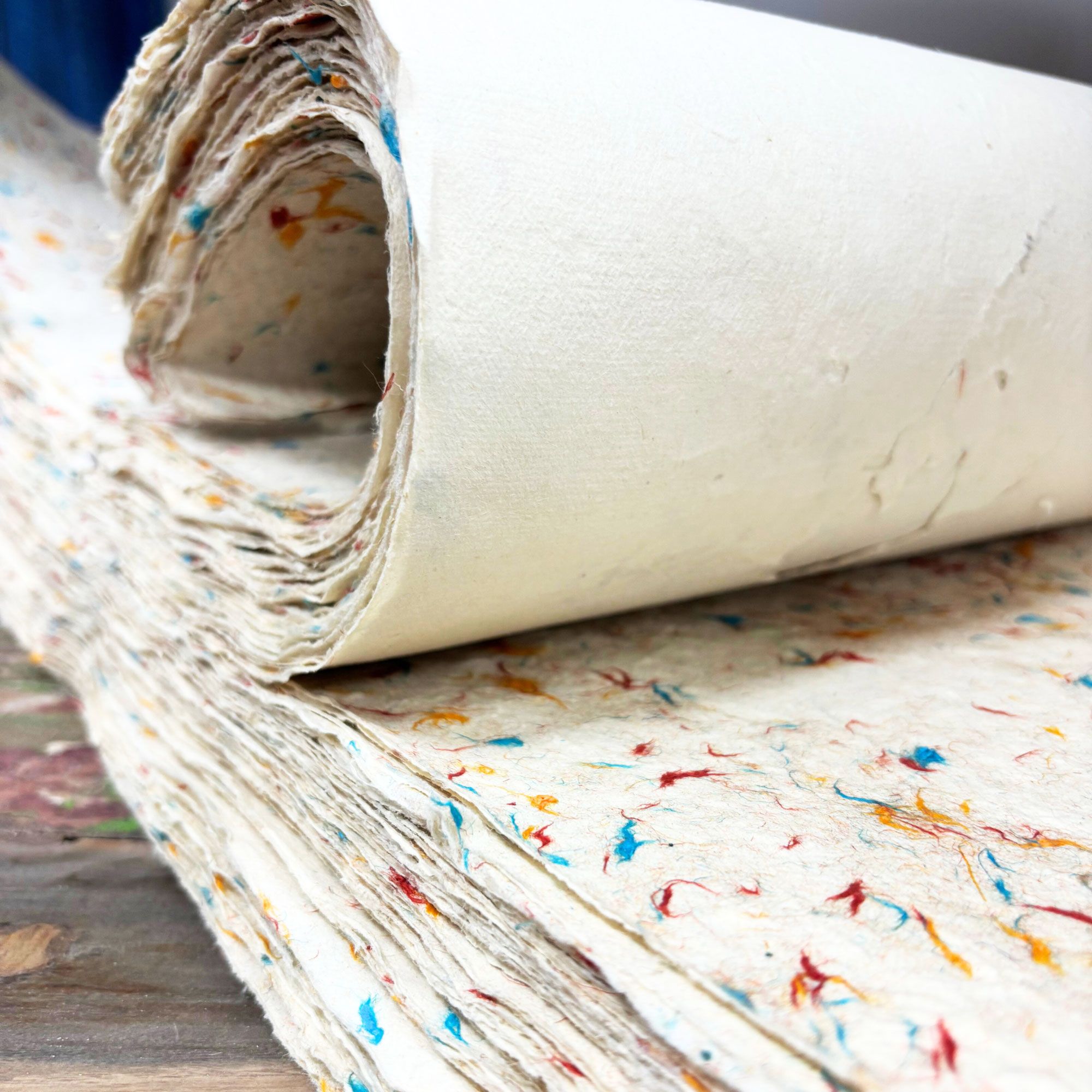 Lokta Craft & Wrapping Paper 51x76cm – Mixed Floral Cotton - Image 6