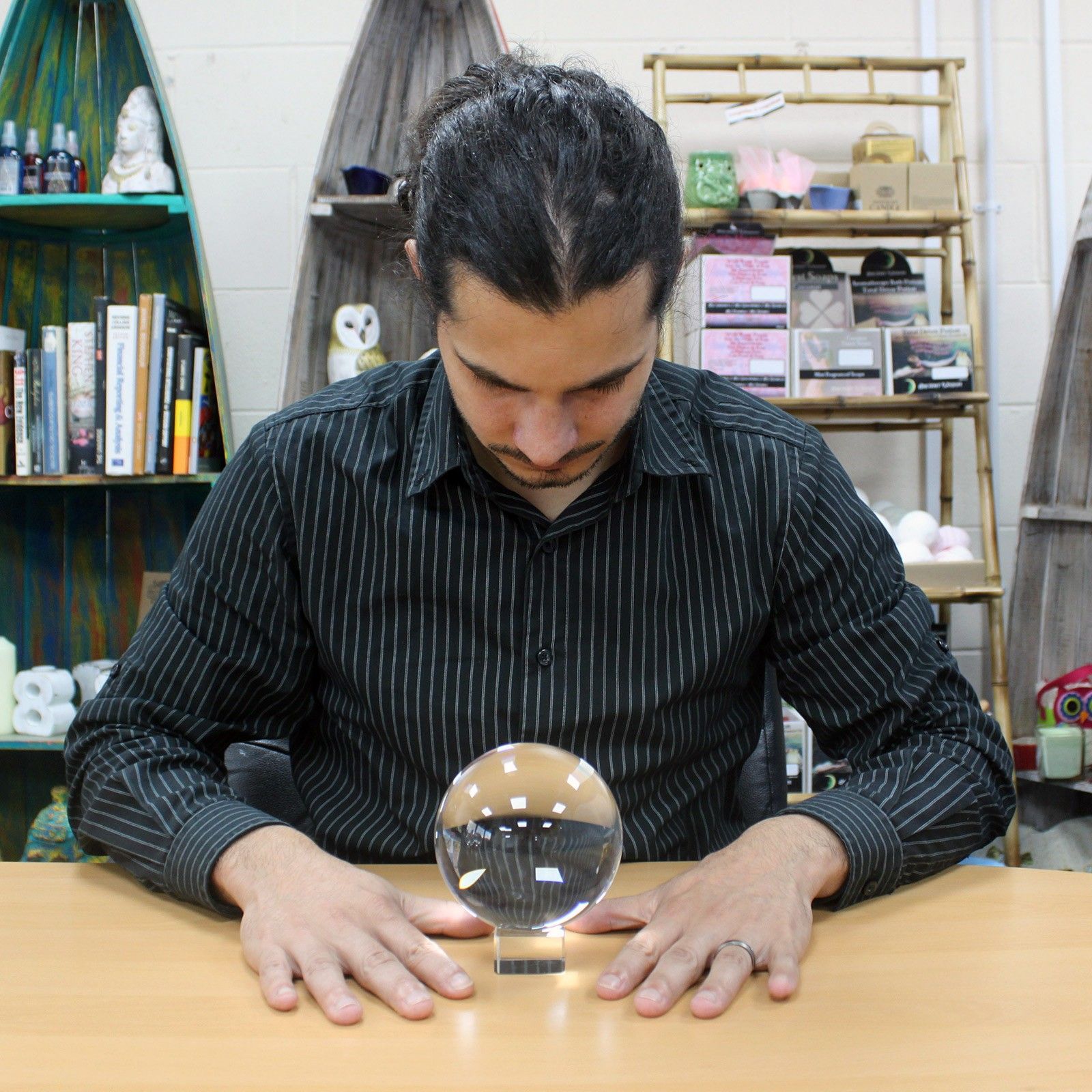 Crystal Ball on Stand 110mm - Image 3