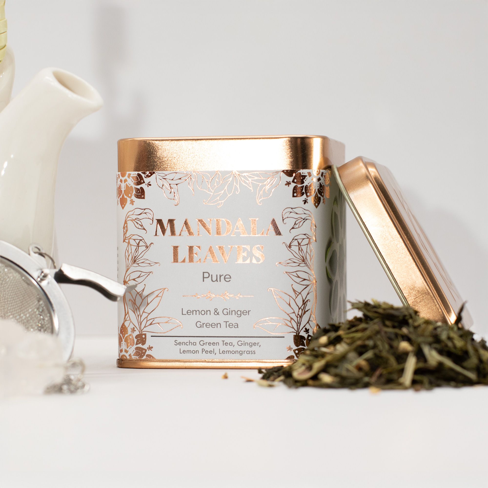 50g Classic Green Tea with Lemon and Ginger - Image 4
