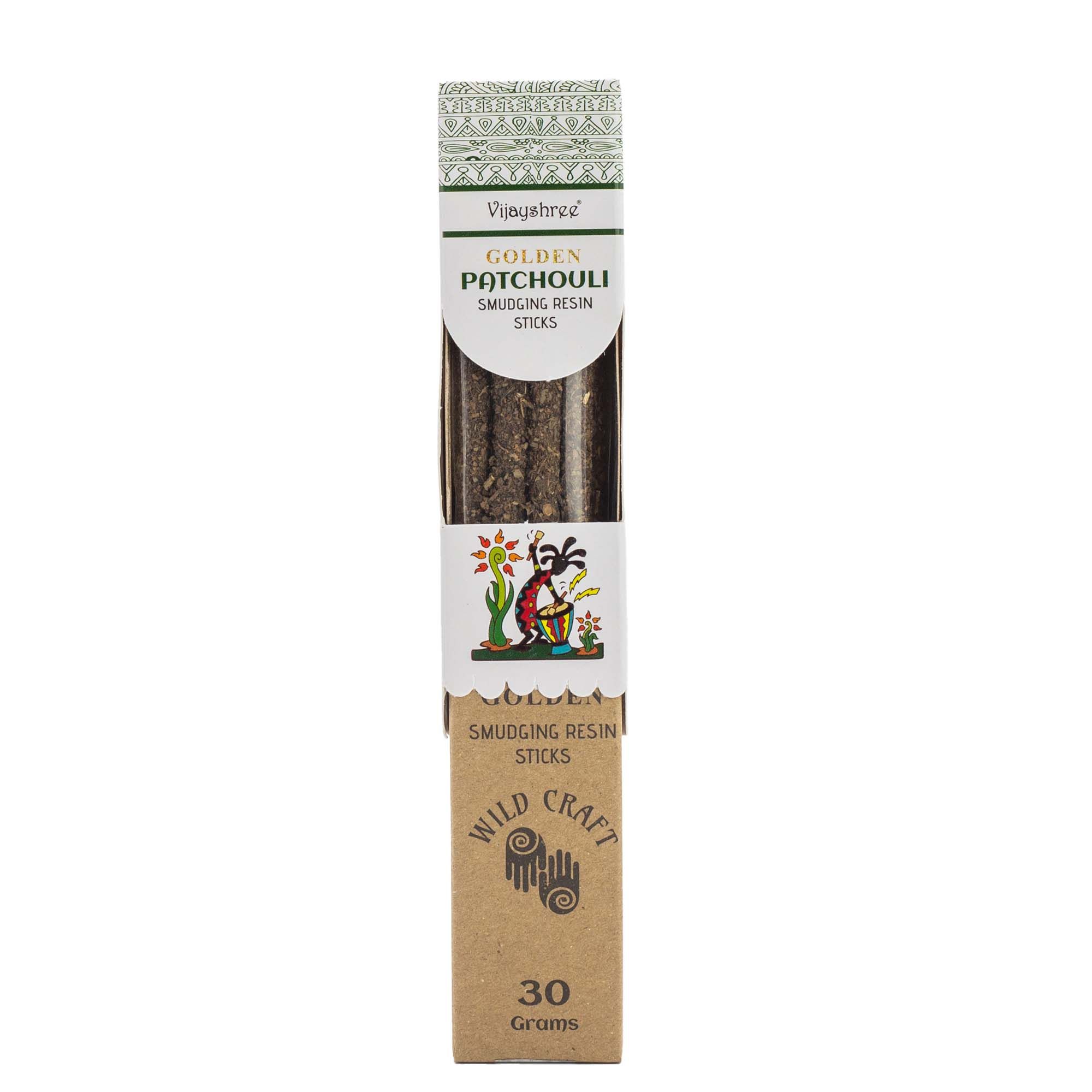 Golden Patchouli Smudging Resin Sticks – 30g - Image 6