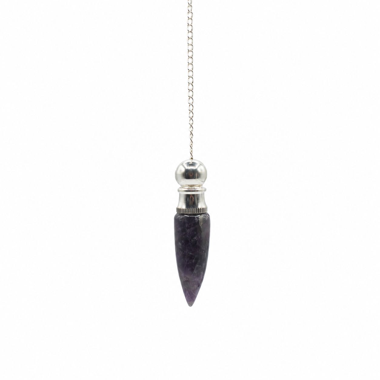 Secret Cavity Discovery of Truth Pendulum - Amethyst - Silver Plated - Image 2