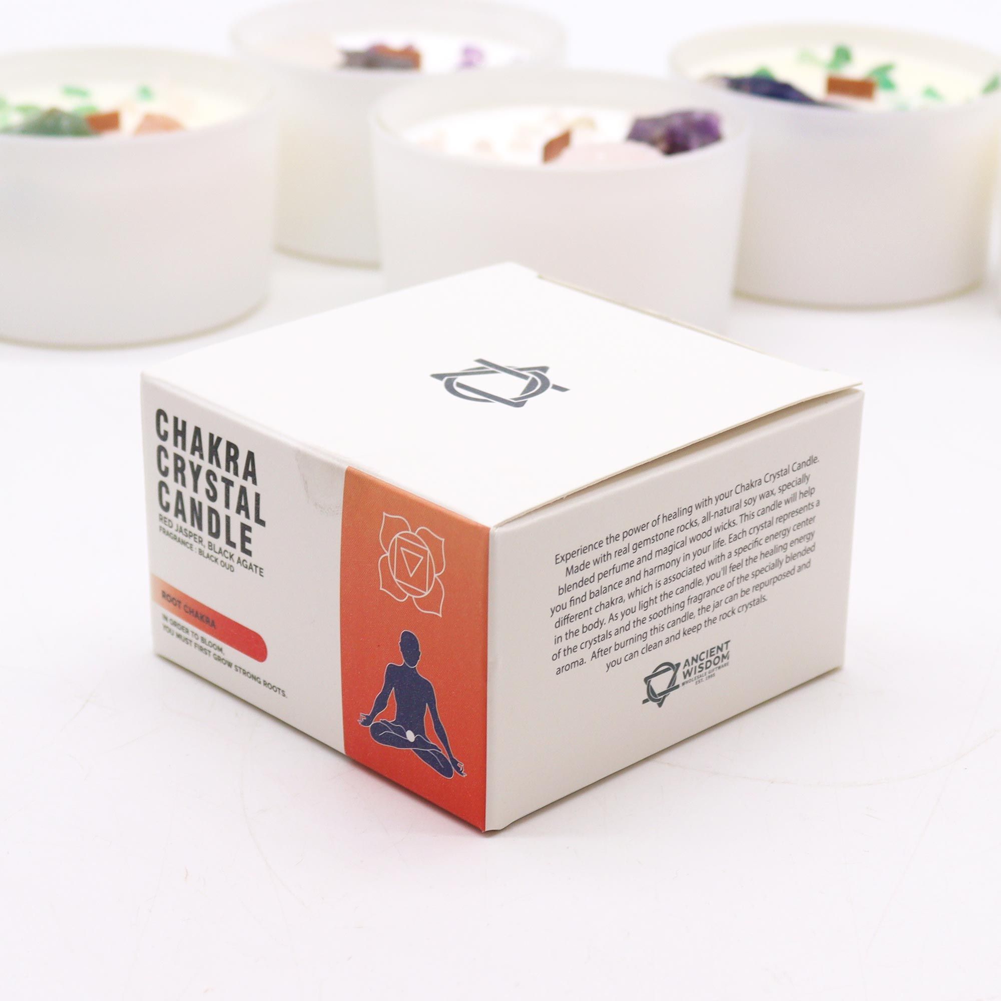Chakra Crystal Candles - Root Chakra - Image 4