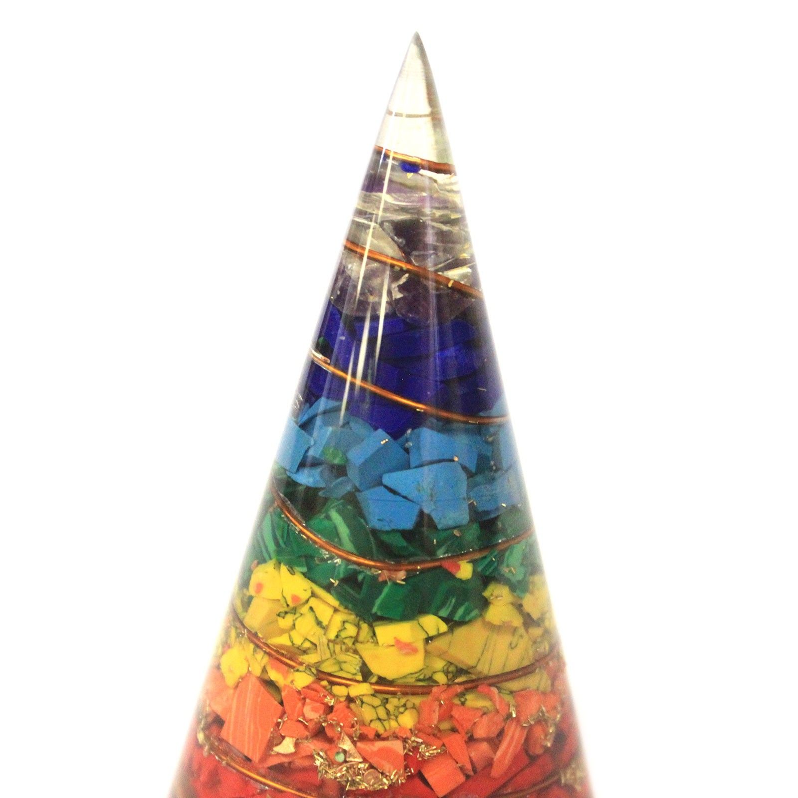 Orgonite Cone - 80mm - Multichip - Image 2